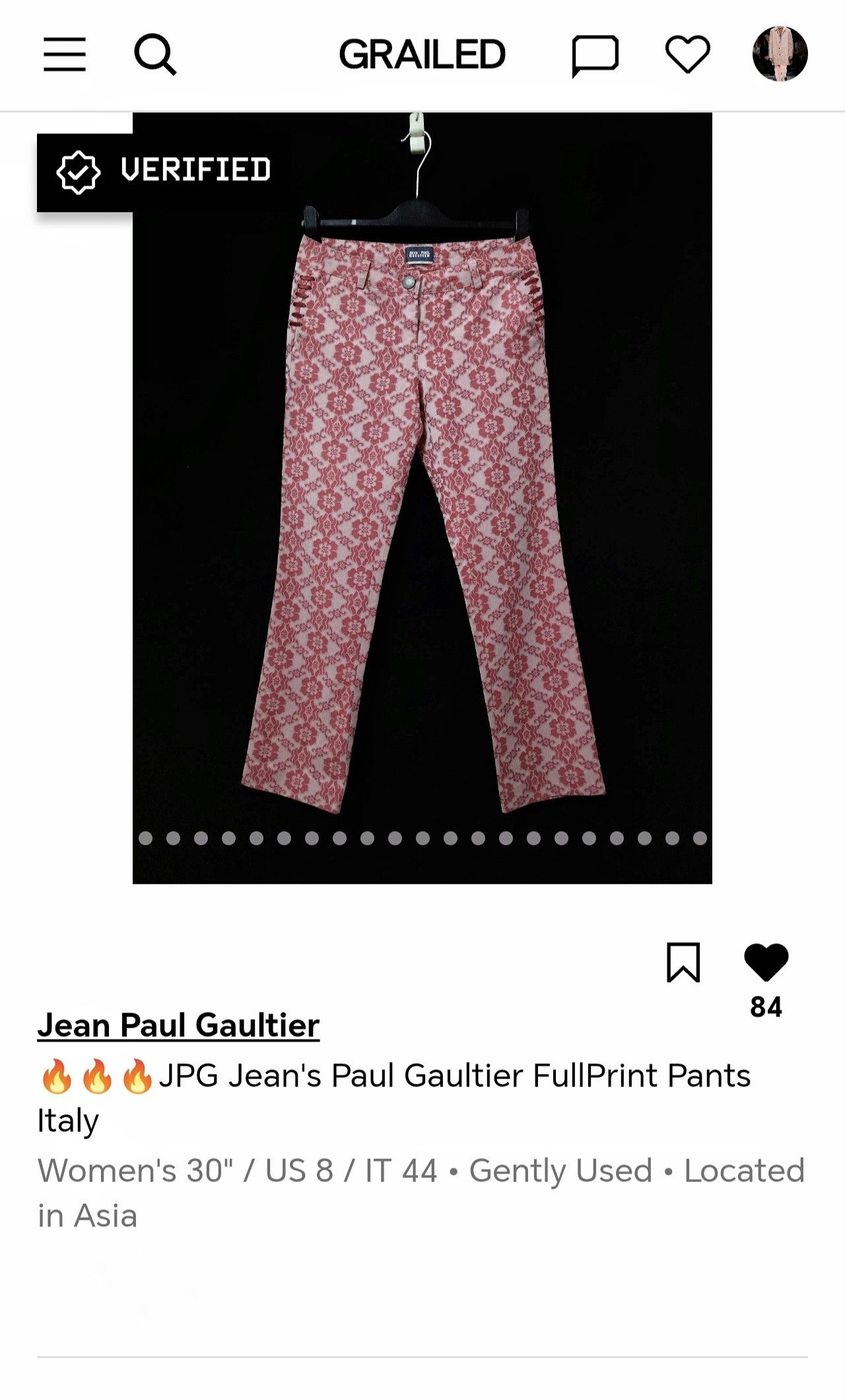 Jean Paul Gaultier 🔥🔥🔥JPG Jean's Paul Gaultier FullPrint Pants Italy Size 30" / US 8 / IT 44 - 24 Thumbnail