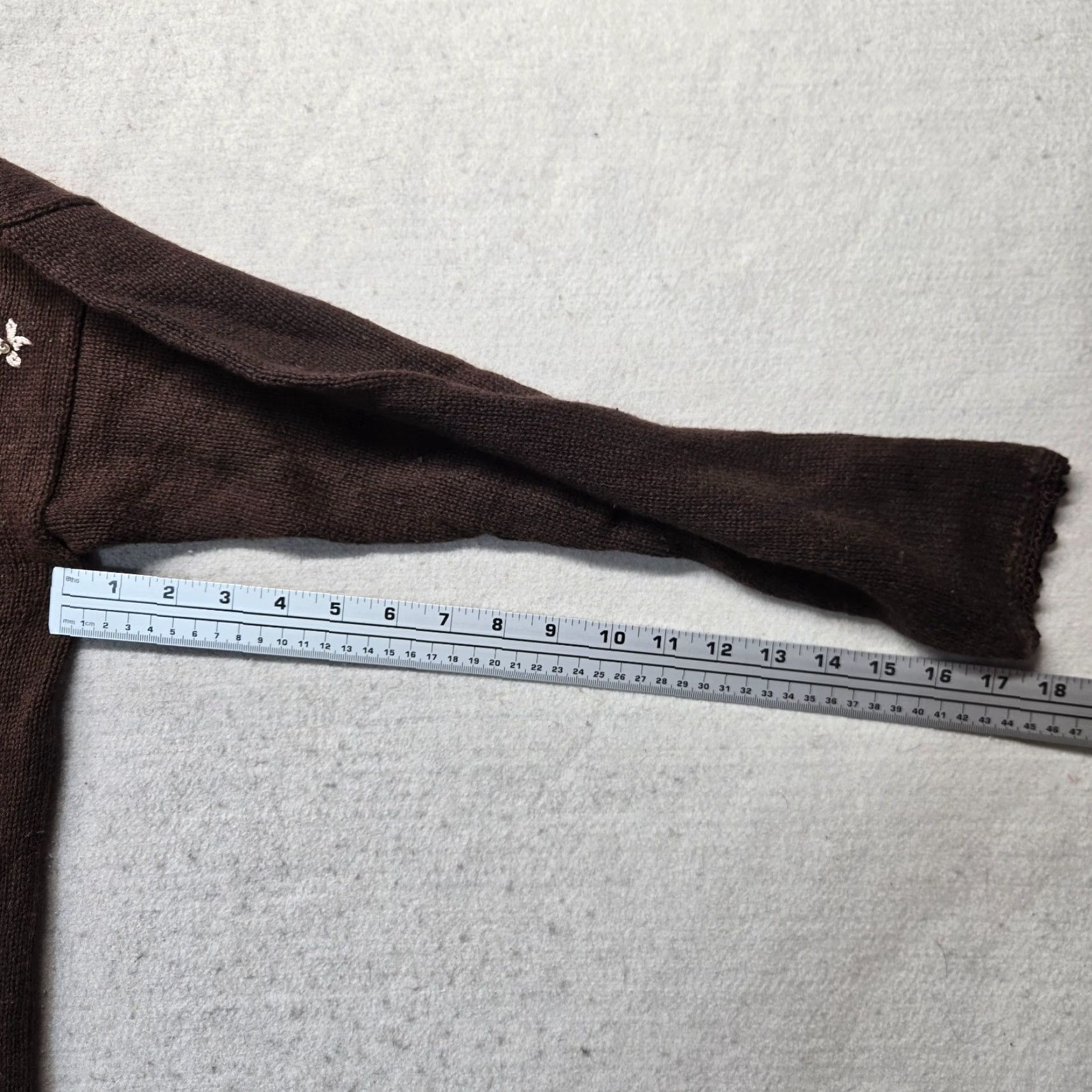 Vintage Carolyn Taylor Sweater Shirt Adult Women S Brown Floral 3/4 Sleeve V-Neck Pullover Women’s Small Floral Heavyweight Size S / US 4 / IT 40 - 6 Thumbnail