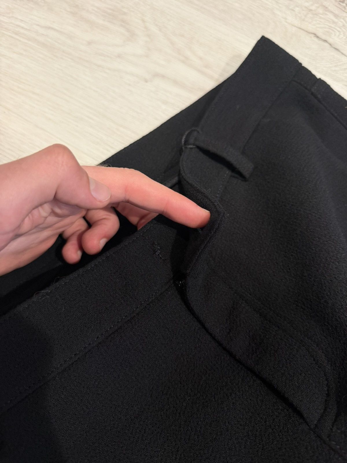 Balmain s/s 2022 wide leg wool flared dress pants!! Size US 32 / EU 48 - 11 Thumbnail