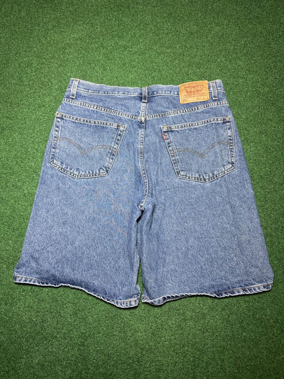Levi's Vintage Clothing Levis 550 Relaxed Baggy Jorts 38 Light Y2K 11” Denim Shorts Size US 38 / EU 54 - 1 Thumbnail