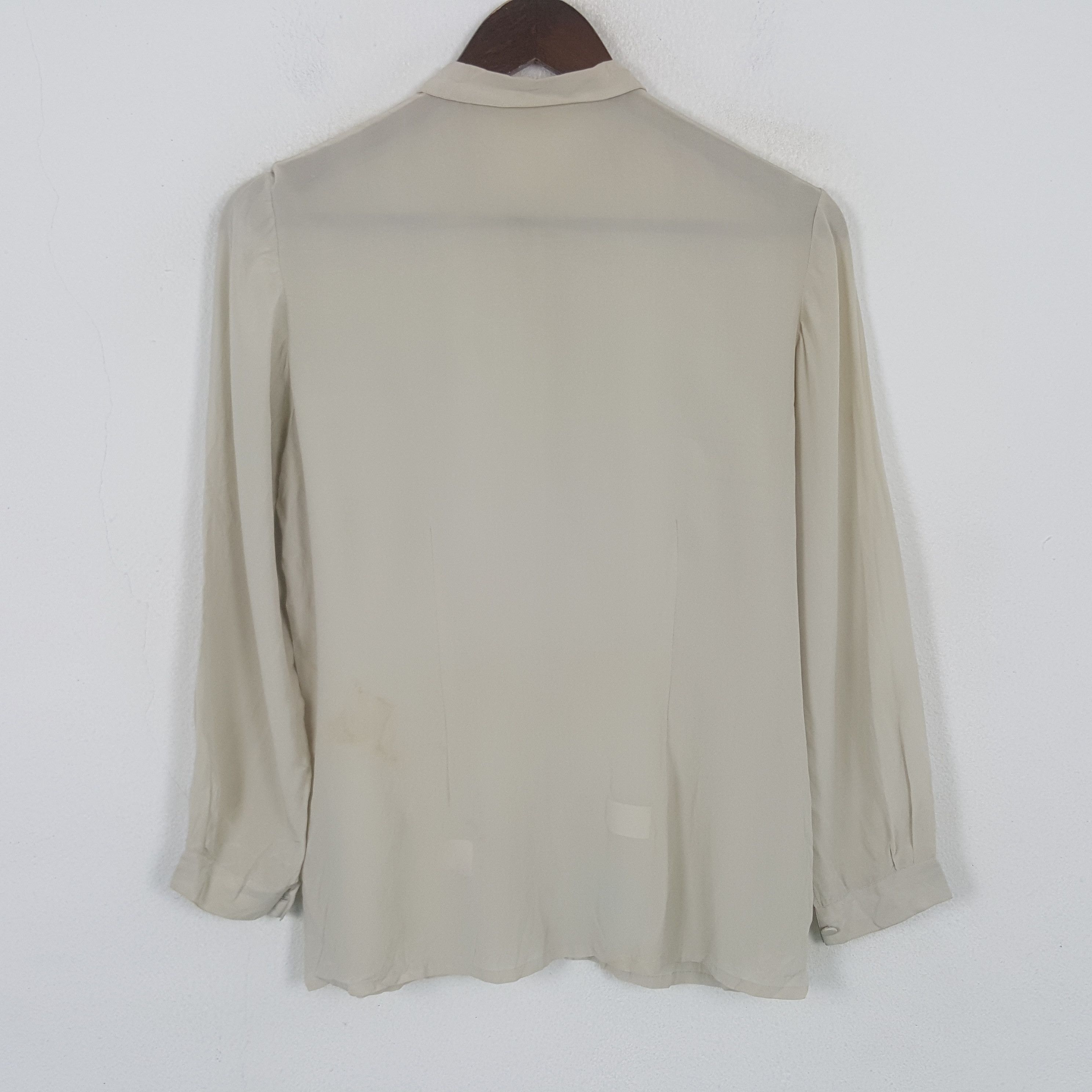 Comme des Garcons Vintage 90’s Comme des Garcons Silk Button Up Shirt Size M / US 6-8 / IT 42-44 - 3 Thumbnail