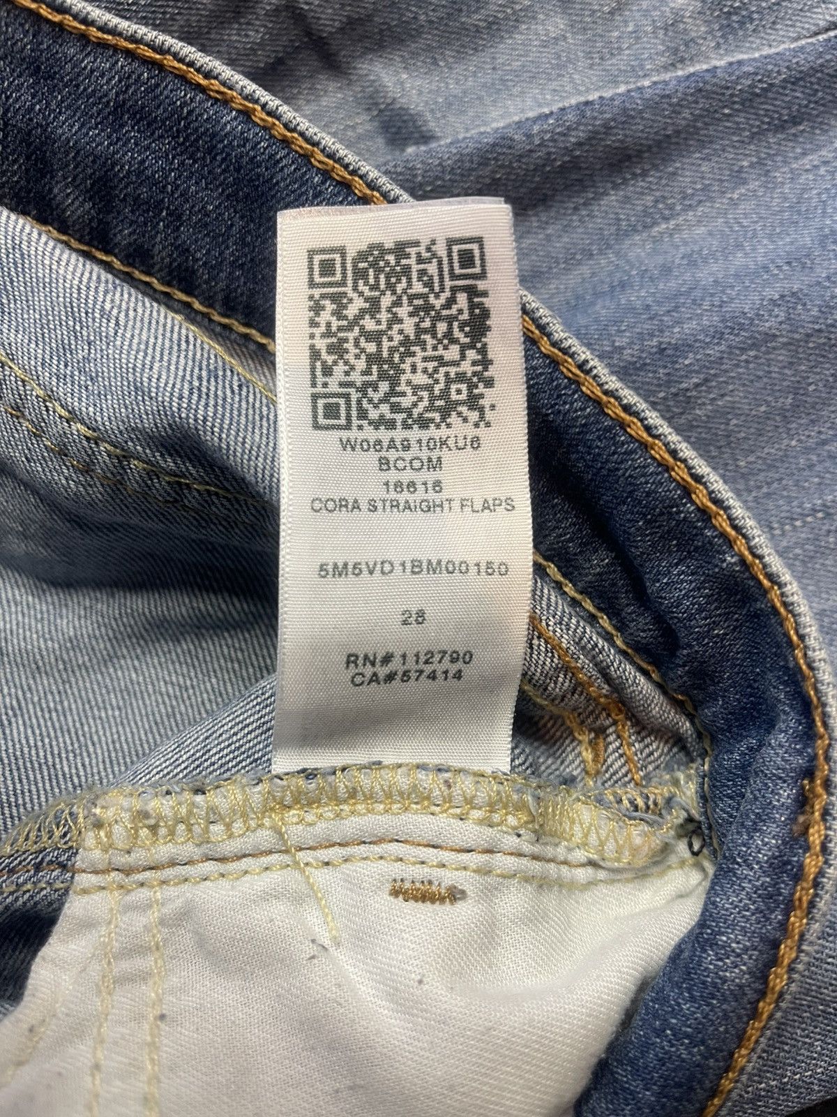 True Religion TRUE RELIGION CORA MID RISE STRAIGHT SZ 28 Size 28" / US 6 / IT 42 - 11 Thumbnail