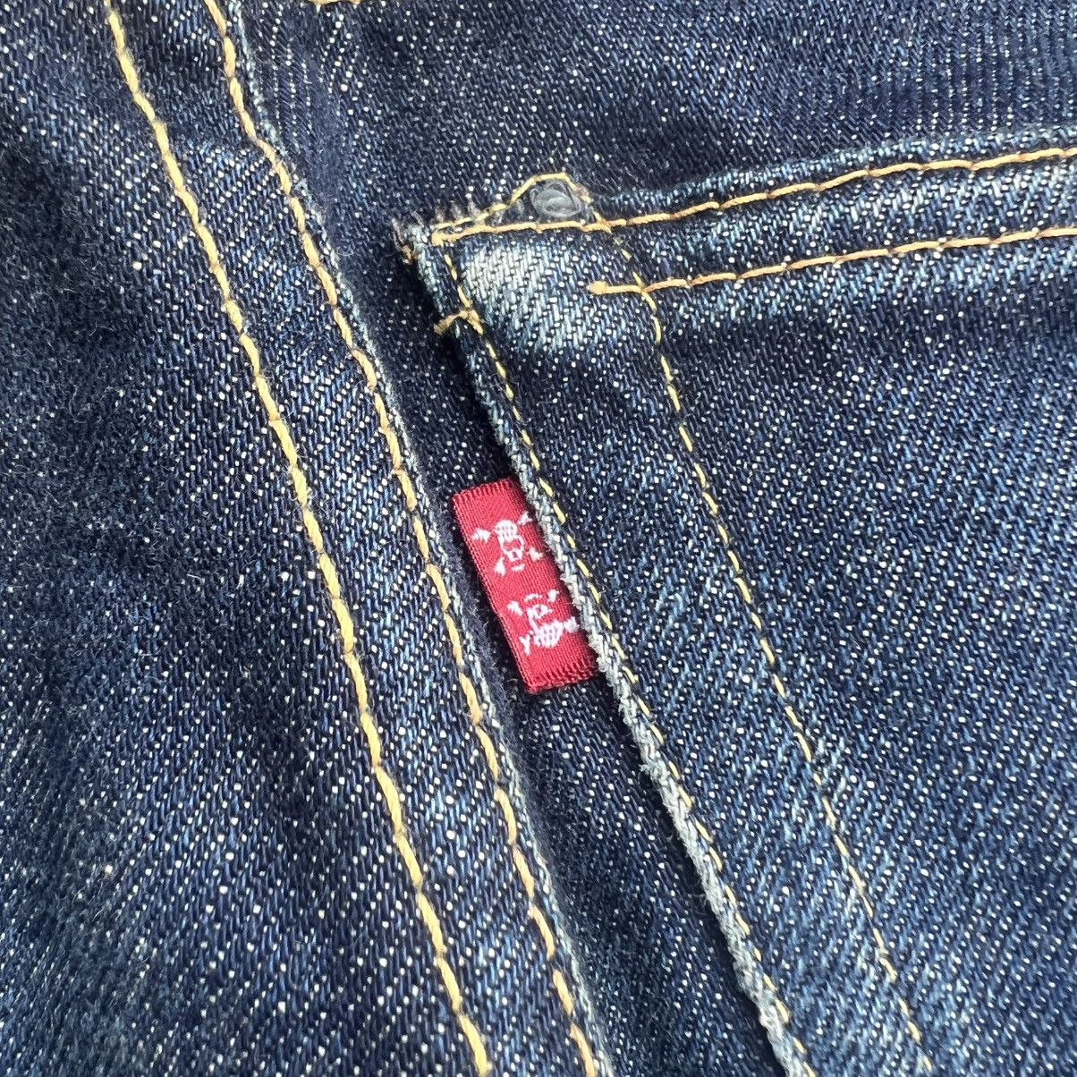 Japanese Brand 2000’s Skull Jeans by An Alchemist Distressed Flared Jeans Size US 26 / EU 42 - 14 Thumbnail