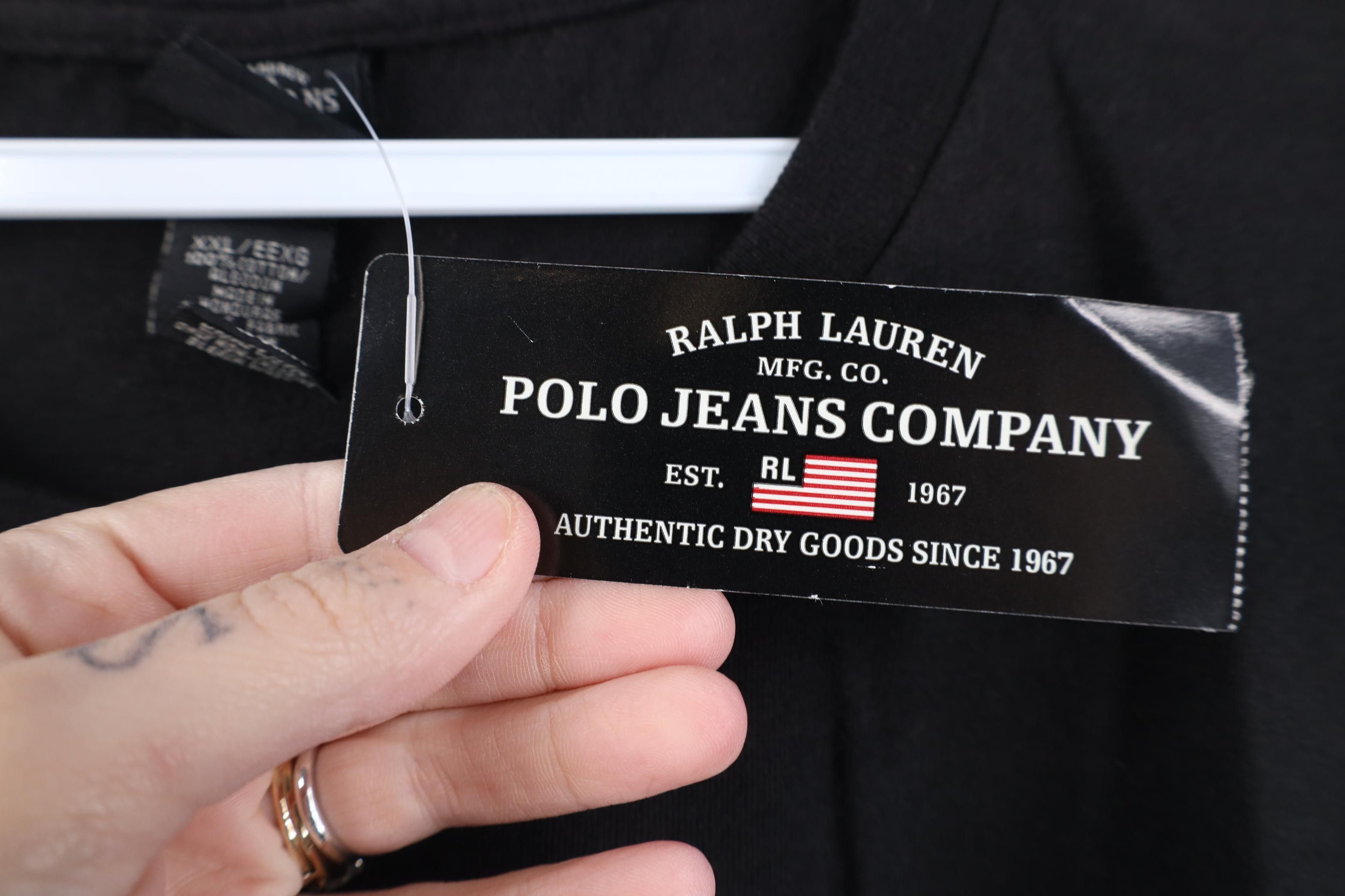 Polo Ralph Lauren Deadstock Vintage 90s Ralph Lauren Monogram T-Shirt Cotton Size US XXL / EU 58 / 5 - 7 Thumbnail