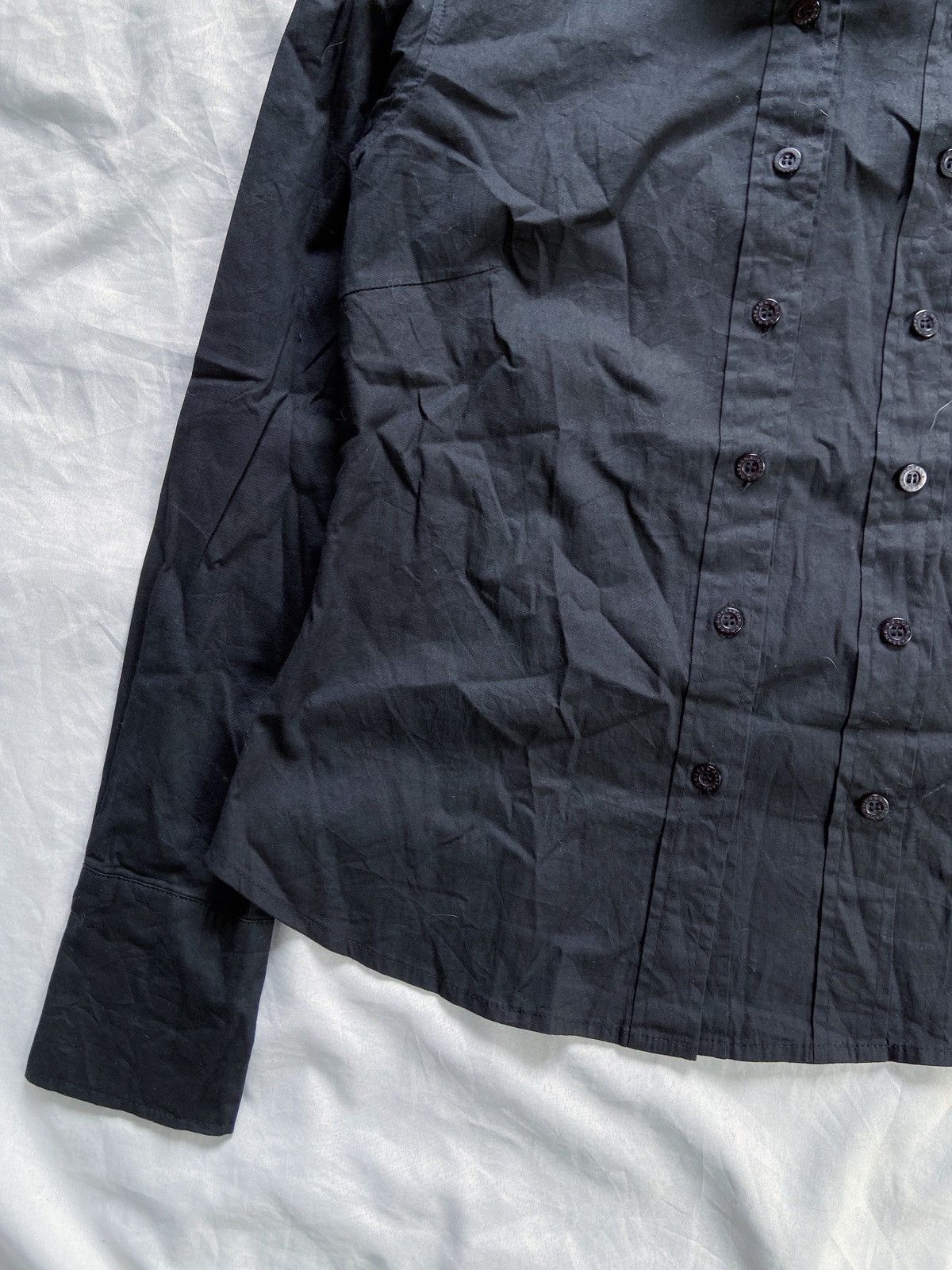 Dolce & Gabbana DOLCE & GABBANA ARCHIVE DOUBLE BUTTONS BLACK SHIRT Size M / US 6-8 / IT 42-44 - 3 Thumbnail