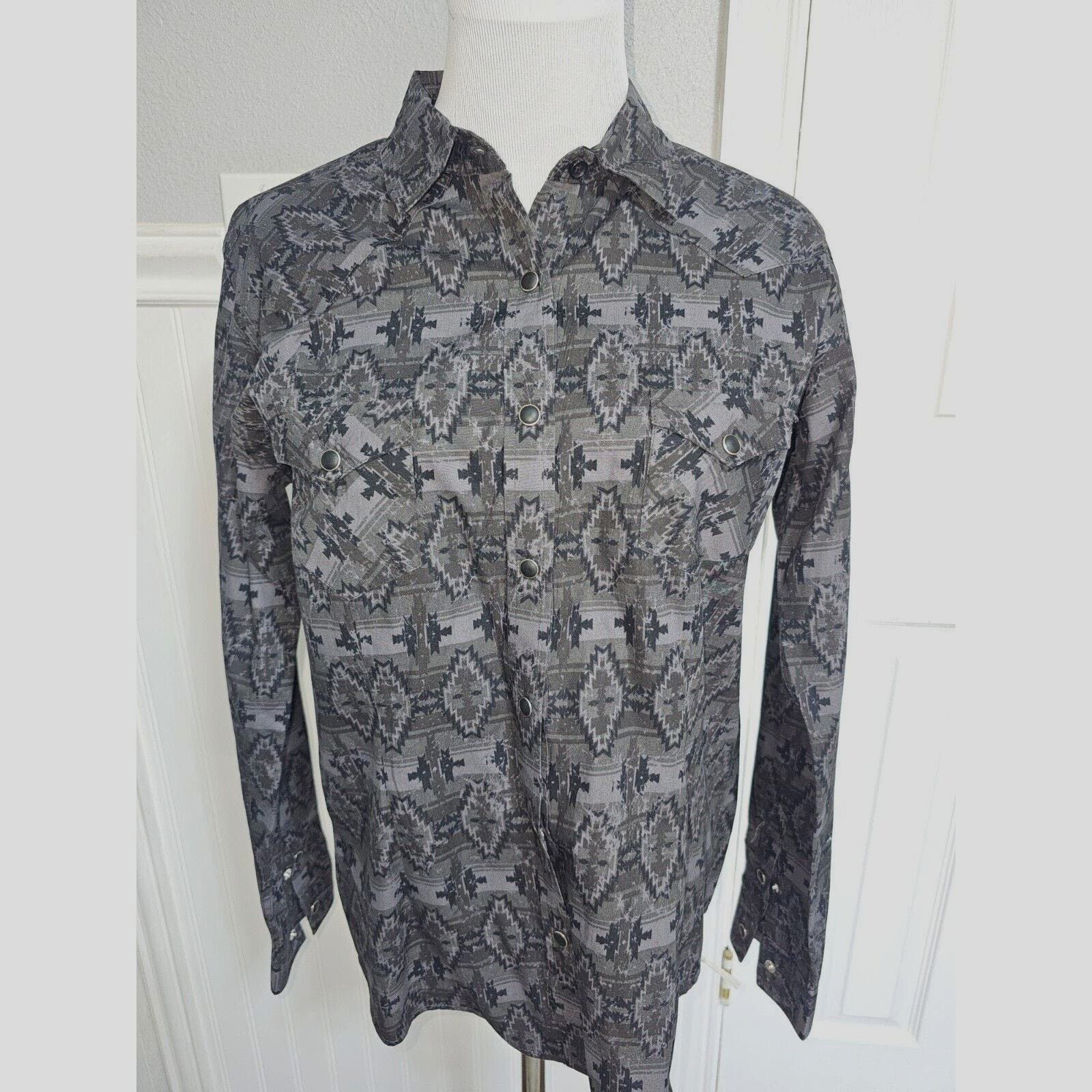 Panhandle Slim Panhandle Rough Stock Pearl Snap Western Shirt Womens Med Size M / US 6-8 / IT 42-44 - 1 Thumbnail