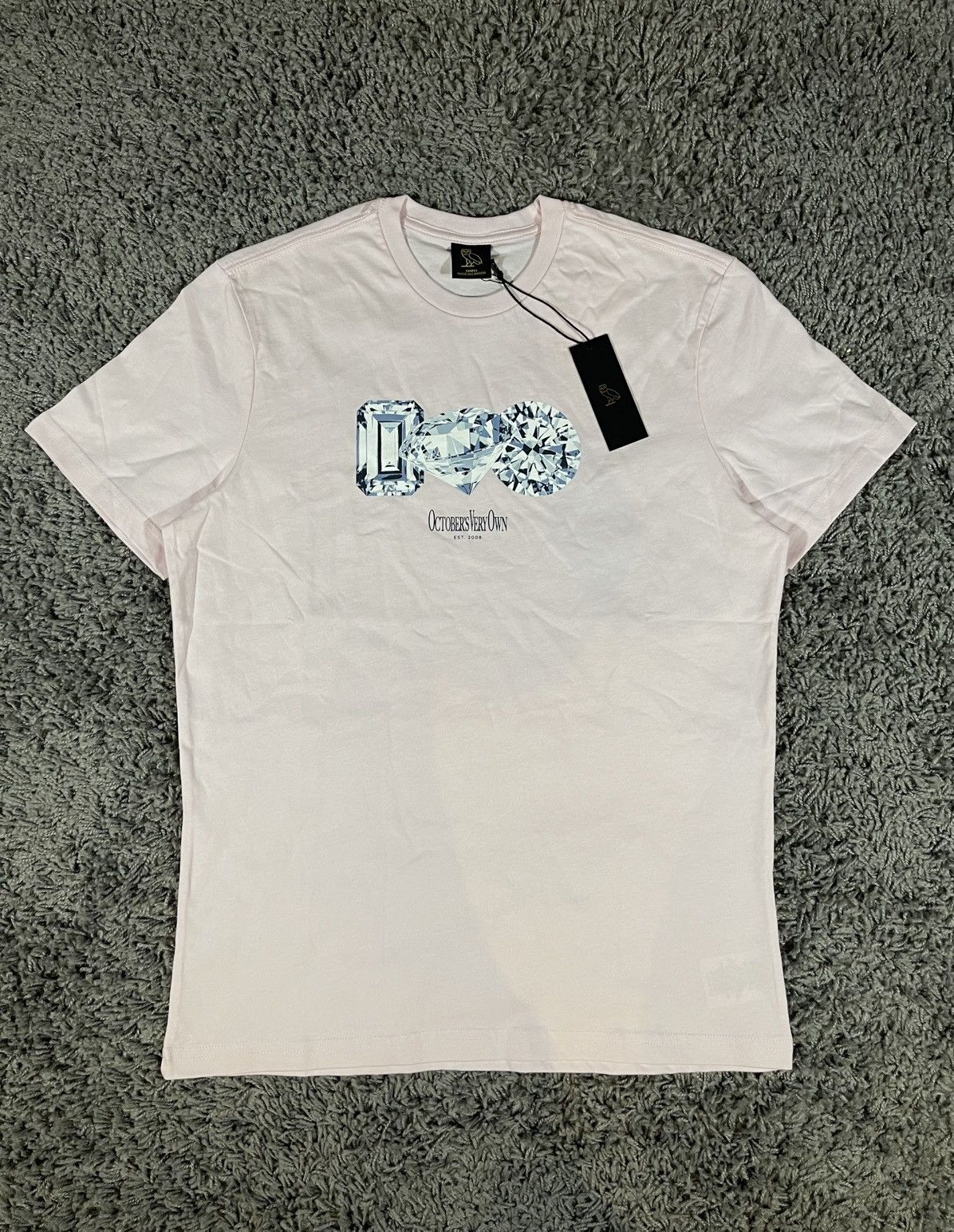 October's Very Own OVO Diamond Tee Pink Size US S / EU 44-46 / 1 - 1 Thumbnail