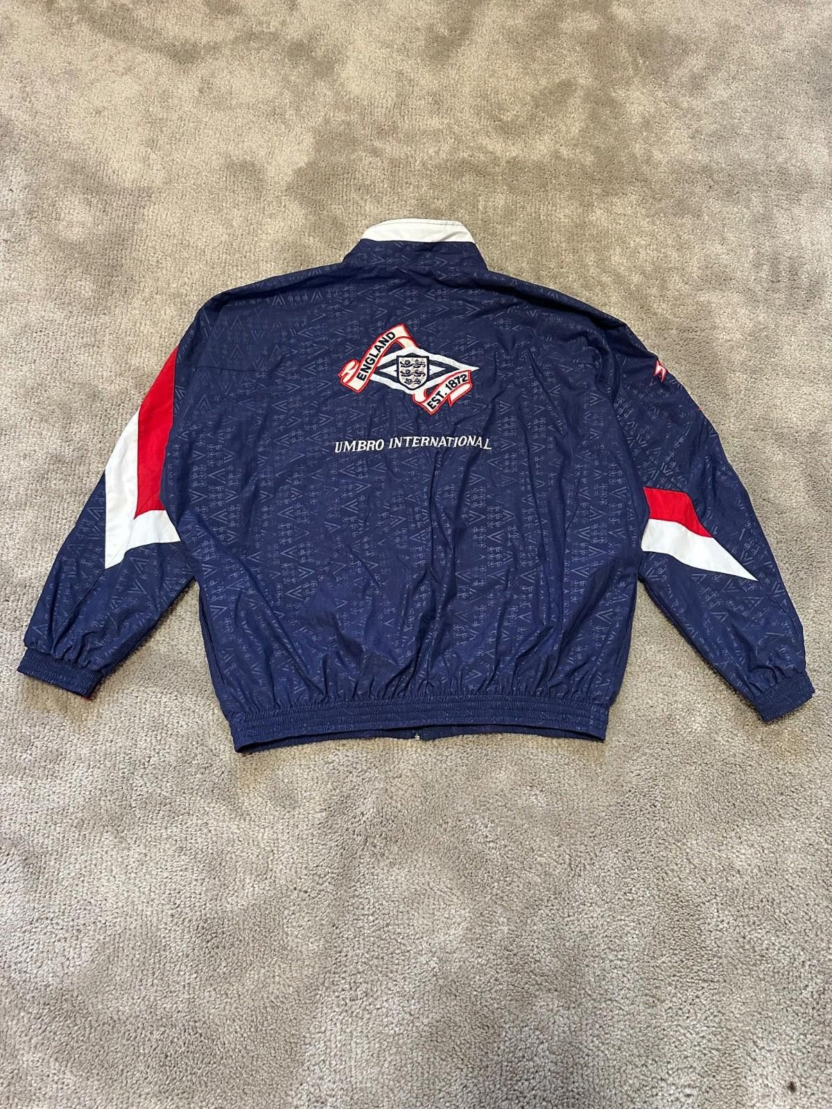 Umbro National Team England 1992 Umbro VTG Football Soccer Jacket Size US L / EU 52-54 / 3 - 10 Thumbnail