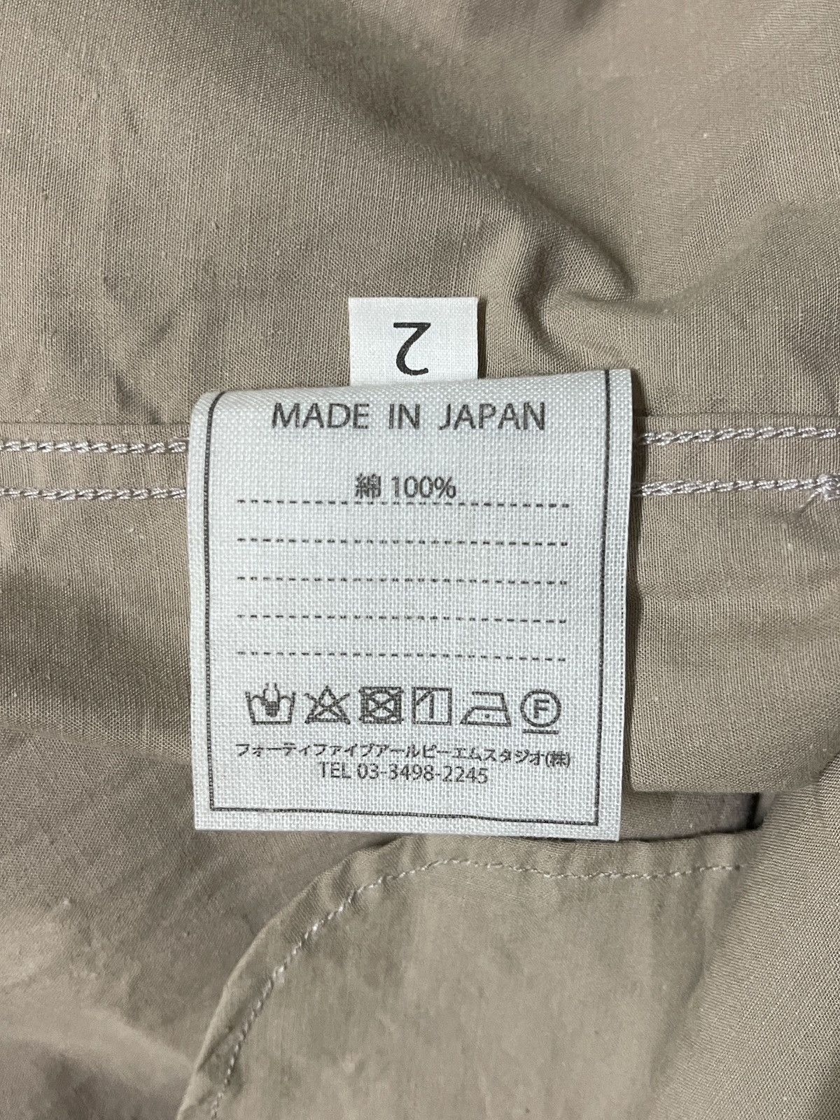 45rpm × Japanese Brand 45rpm Shirt Button Up Long Sleeve Size M / US 6-8 / IT 42-44 - 16 Thumbnail