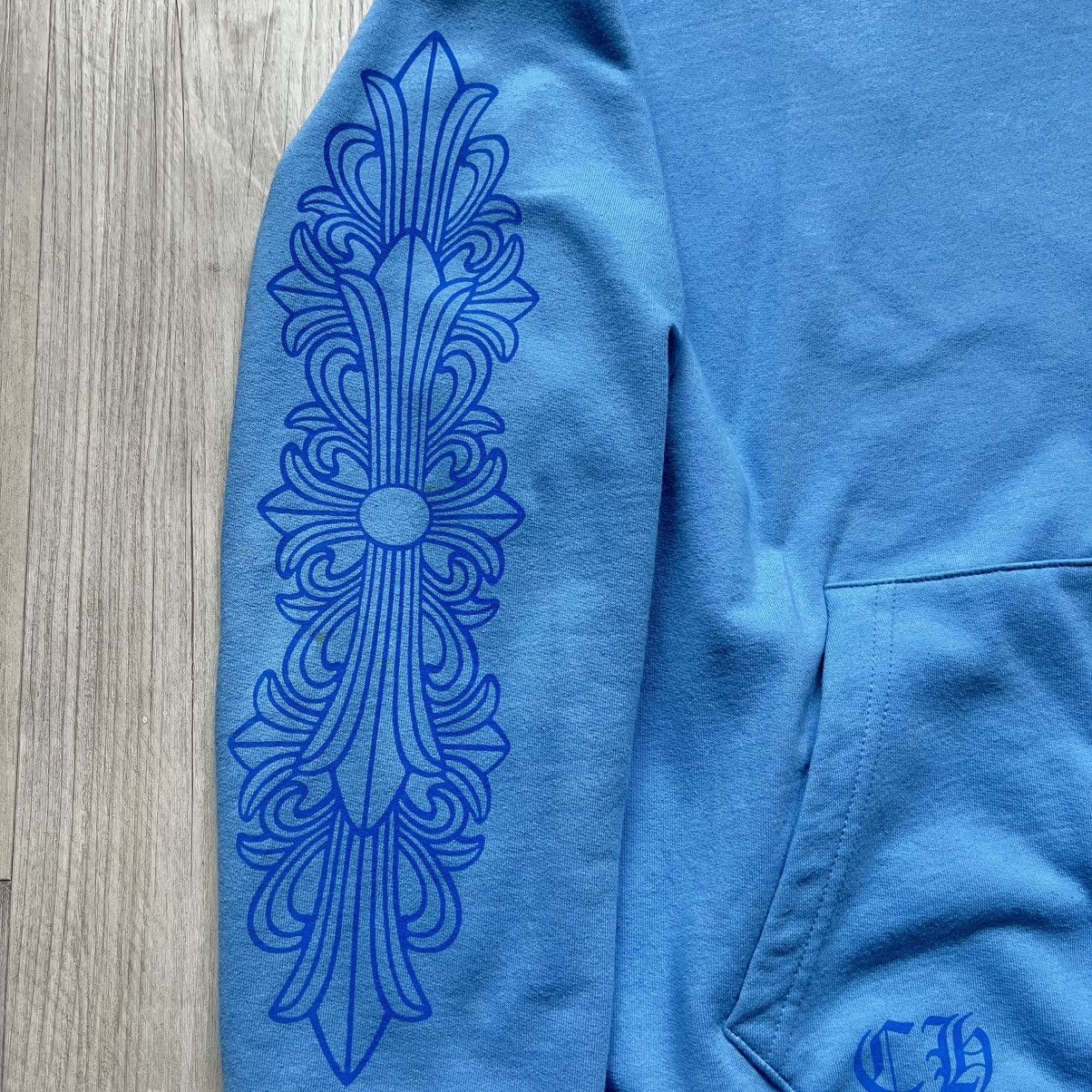 Chrome Hearts Chrome Hearts Miami Exclusive Blue Floral Hoodie Size US L / EU 52-54 / 3 - 8 Thumbnail