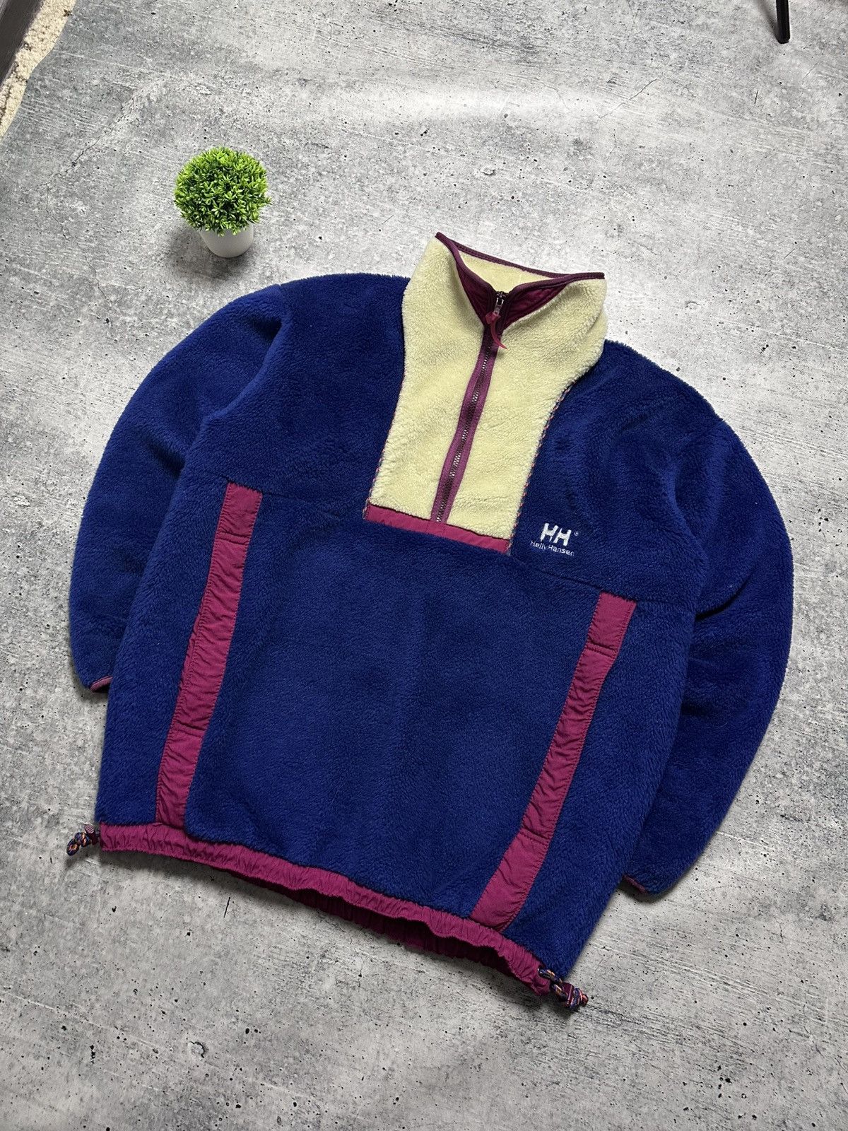 Helly Hansen Vintage Helly Hansen Pullover Nylon Pocket Fleece Jacket Size US L / EU 52-54 / 3 - 3 Thumbnail