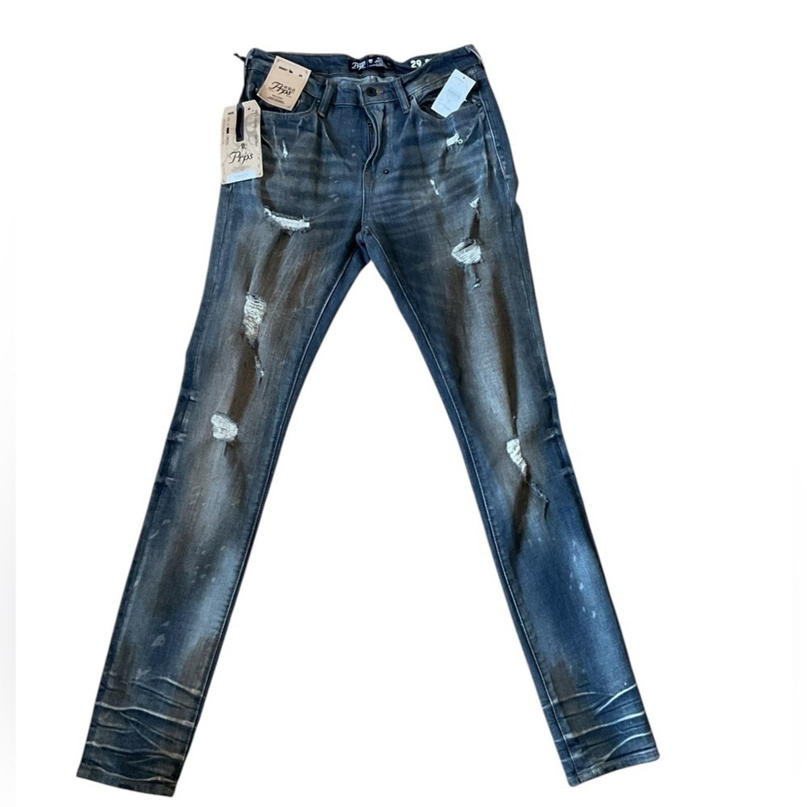 Prps NWT PRPS Cayenne Trailman Ripped Super Skinny Jeans Size US 29 - 1 Thumbnail