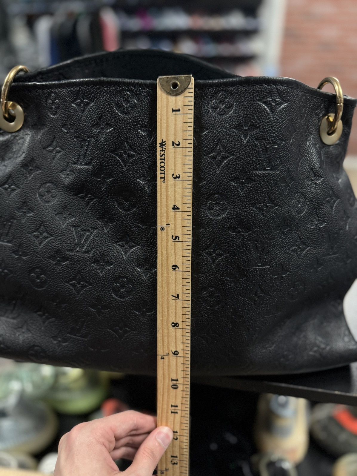 Louis Vuitton Louis Vuitton Artsy MM Black Purse $3400 Discontinued Size ONE SIZE - 20 Thumbnail