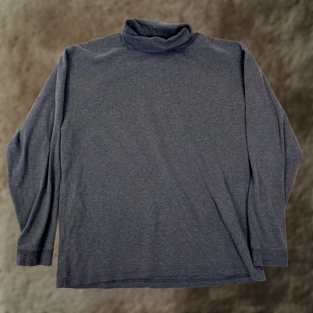 Vintage VINTAGE L.L. Bean Long Sleeve T-Shirt Mens XL Gray Mock Neck Solid Size US XL / EU 56 / 4 - 1 Thumbnail
