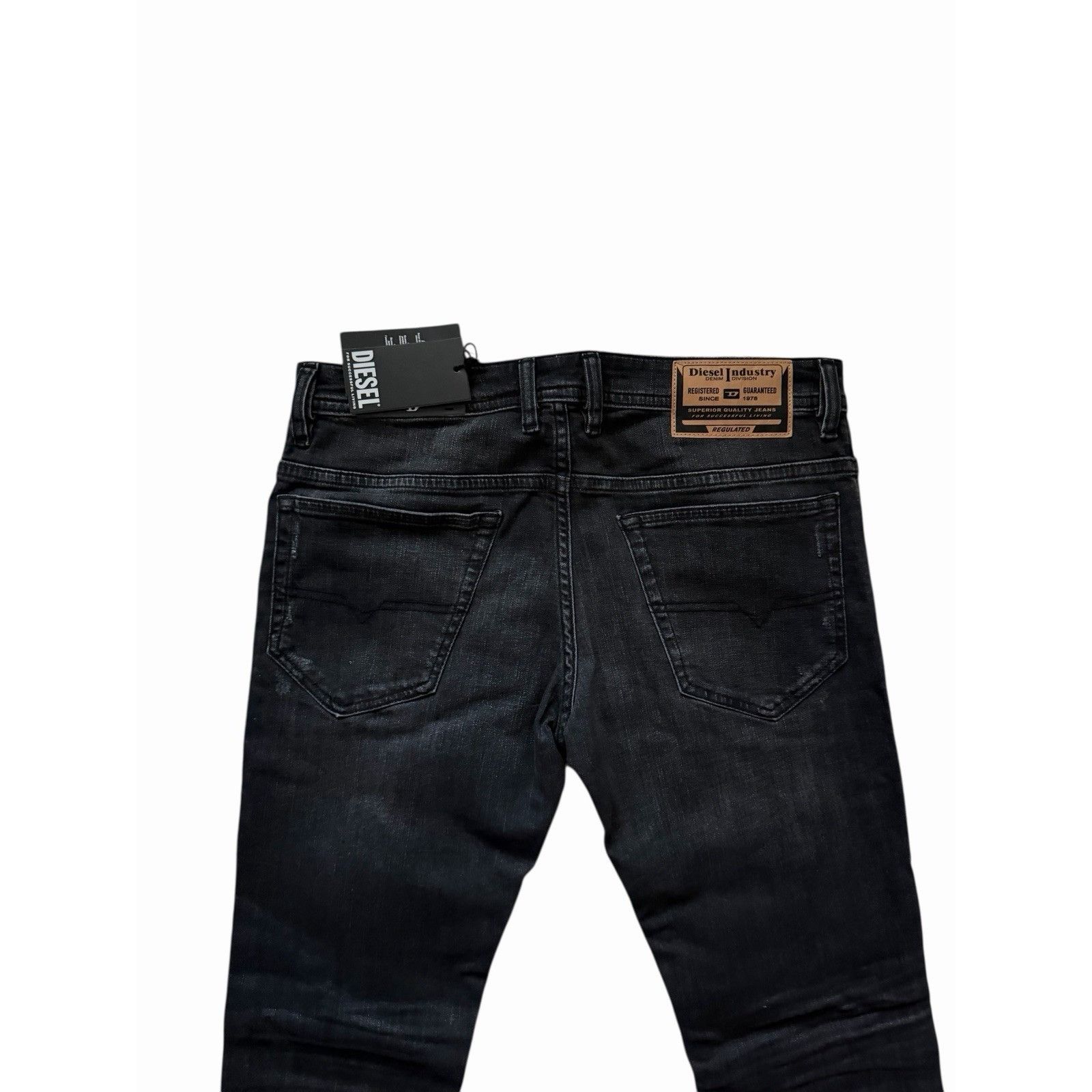 Diesel Diesel Mens Thommer Slim Fit Jeans RB073 Black Size 32/32 Size US 32 / EU 48 - 4 Thumbnail