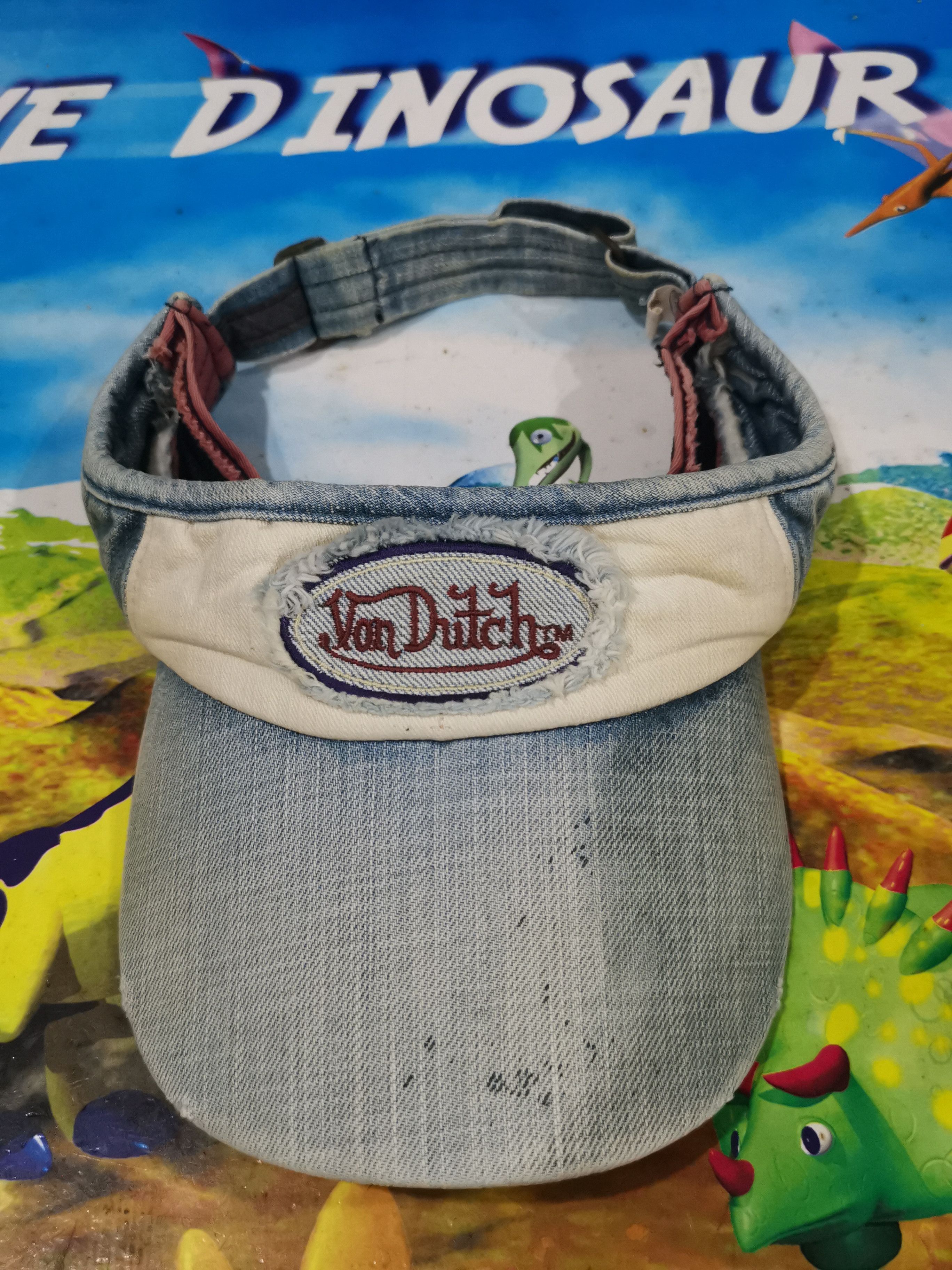 Vintage × Von Dutch Vintage Von Dutch Face Cap Denim - Distressed Design Size ONE SIZE - 1 Thumbnail
