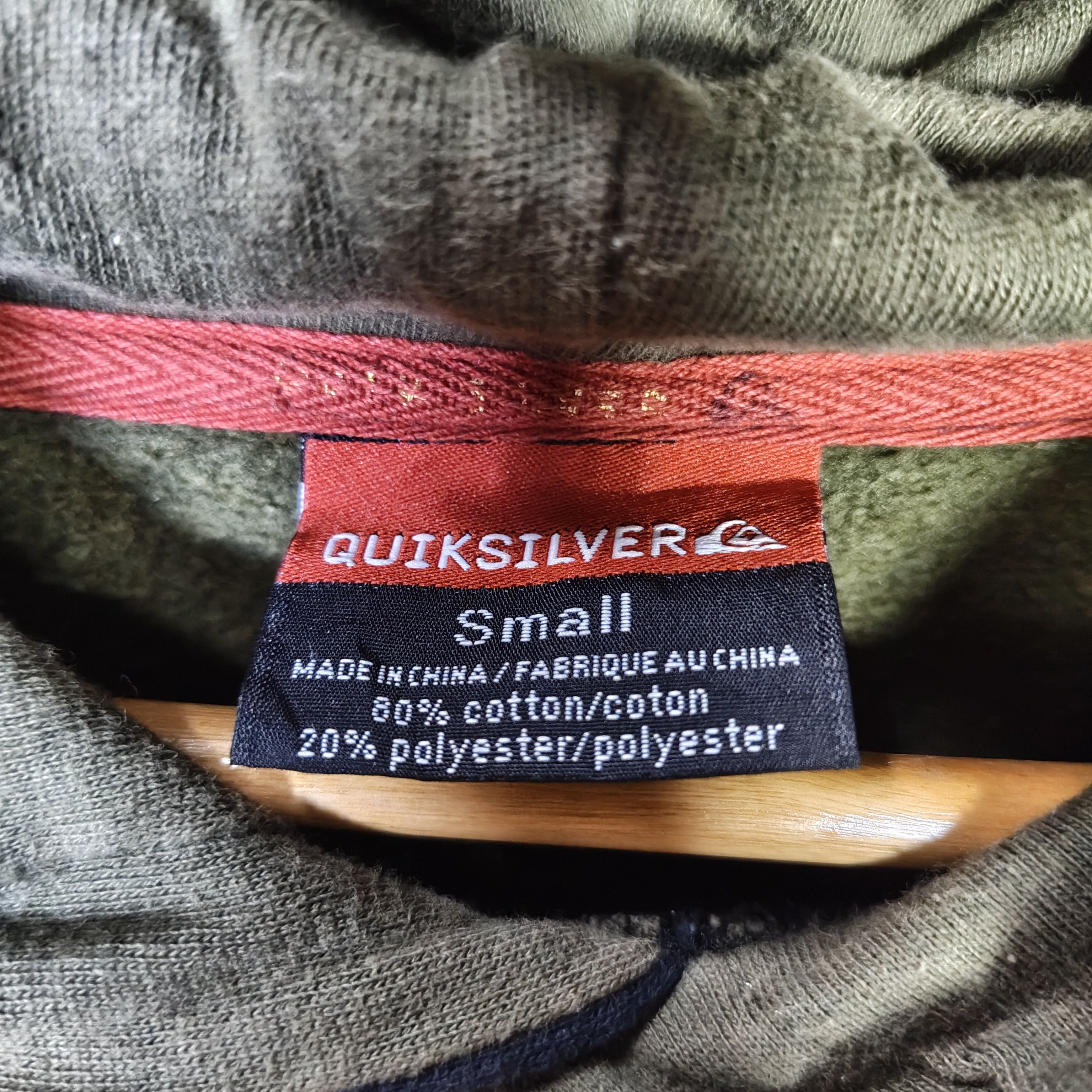 Vintage Y2K QUIKSILVER Embroidered Spellout Hoodie