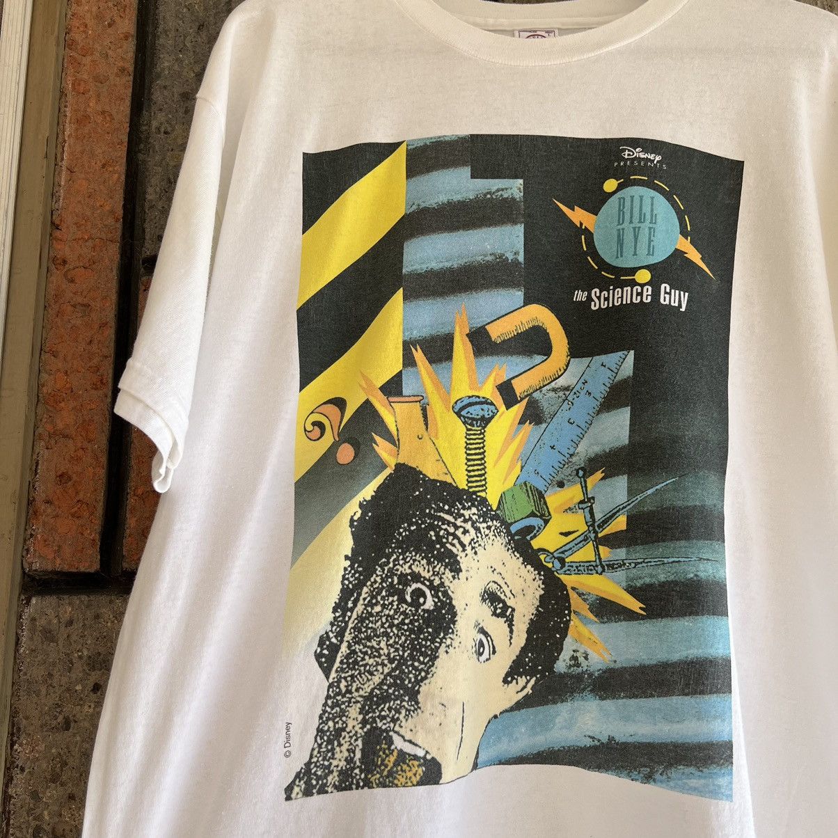 Disney × Vintage RARE ‘90s Bill Nye The Science Guy Disney Promo Tee Shirt Size US L / EU 52-54 / 3 - 1 Thumbnail