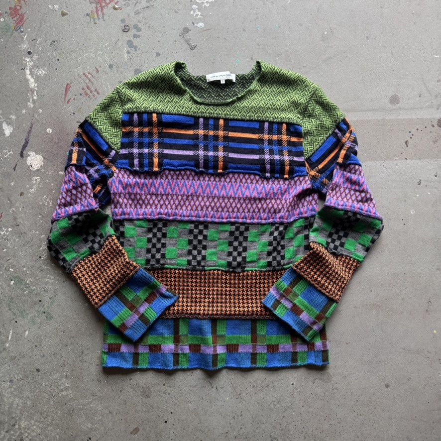 Comme des Garcons SHIRT CDG Mutli-color Knit Sweater Size US L / EU 52-54 / 3 - 1 Thumbnail
