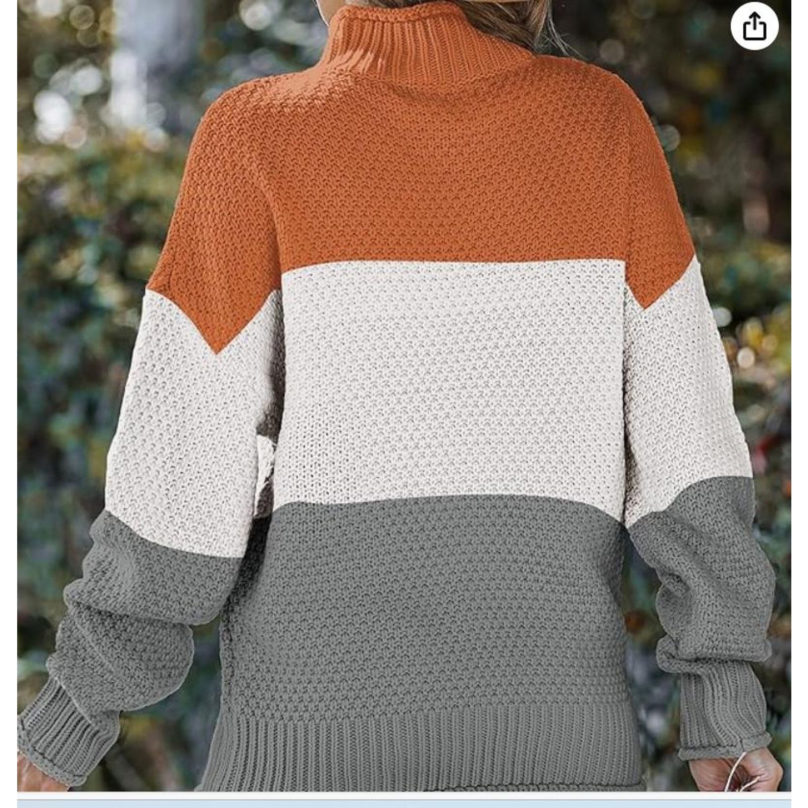 The Unbranded Brand Turtleneck Batwing Sleeve Oversized Knitted Pullover SMALL Size S / US 4 / IT 40 - 3 Thumbnail
