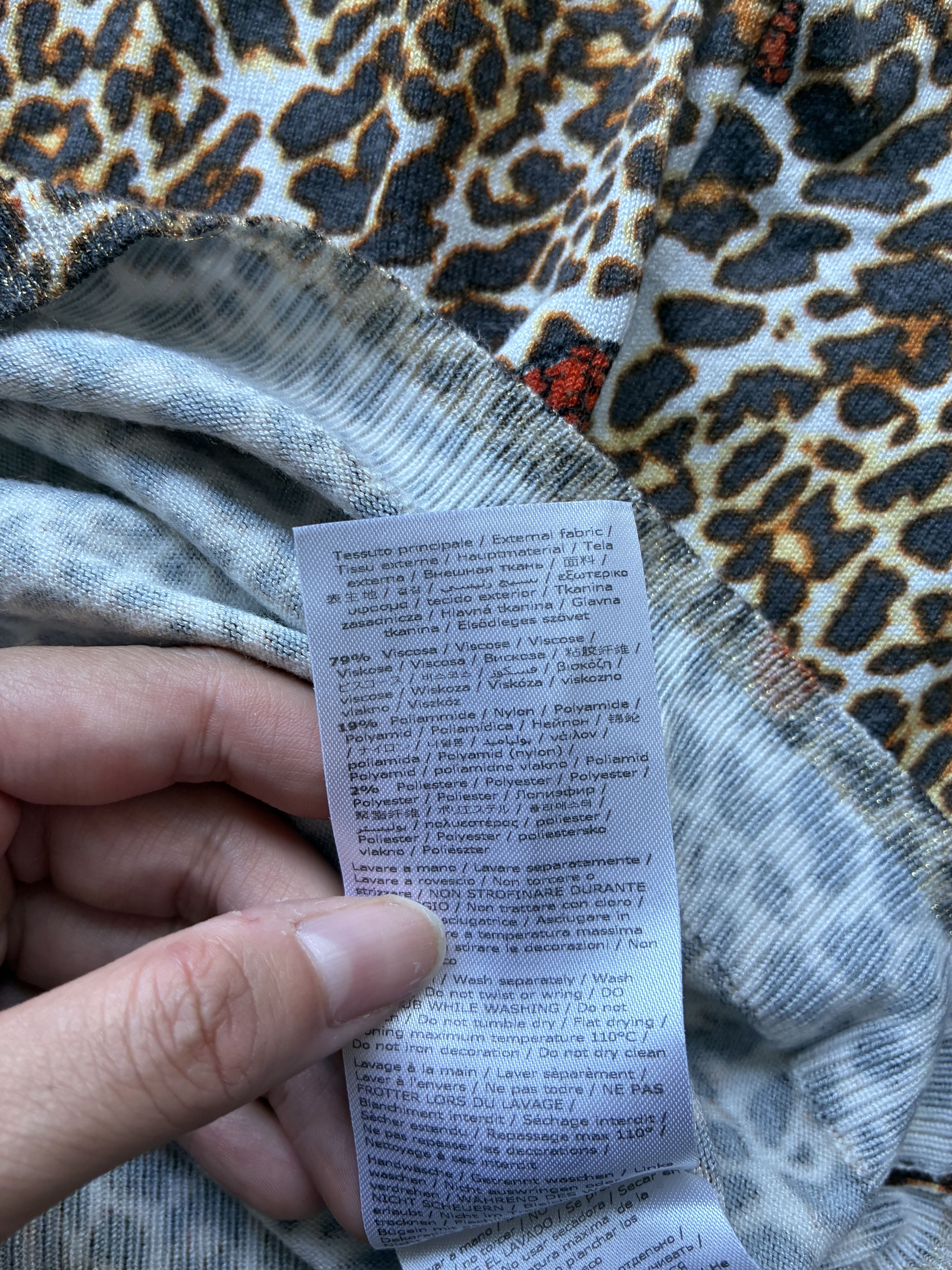 Liu Jo Liu Jo Leopard Butterfly Women Knit Top - Size XS Size XS / US 0-2 / IT 36-38 - 4 Thumbnail