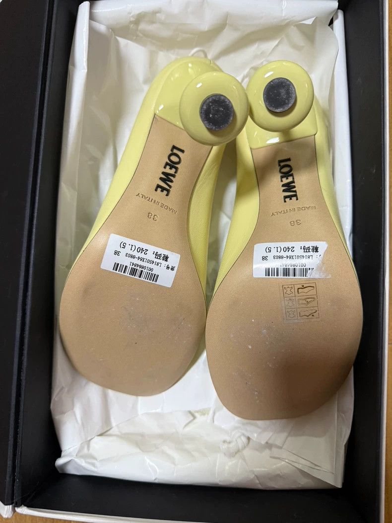 Loewe LOEWE High heels in creamy yellow Size US 5.5 / IT 35.5 - 2 Thumbnail