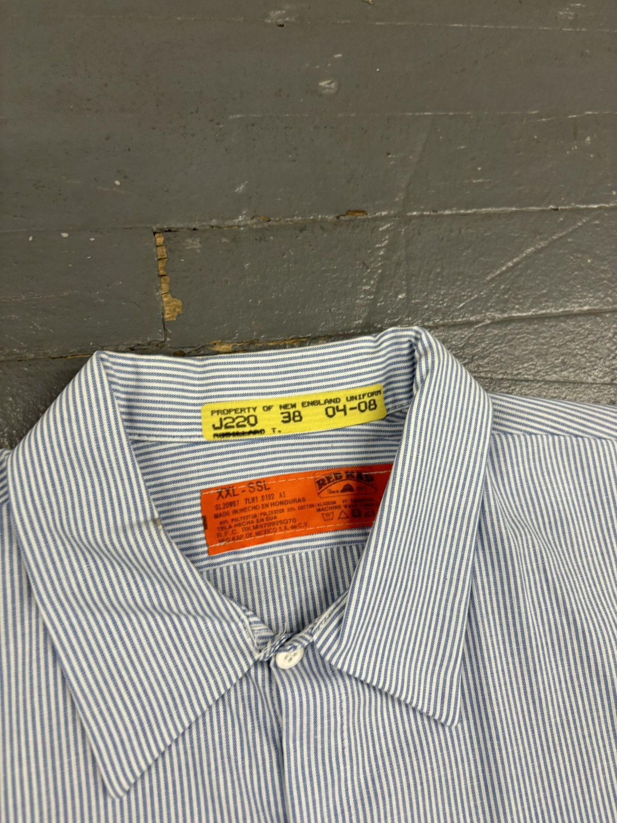 Vintage Vintage Red kap striped workwear shirt Size US XXL / EU 58 / 5 - 3 Thumbnail