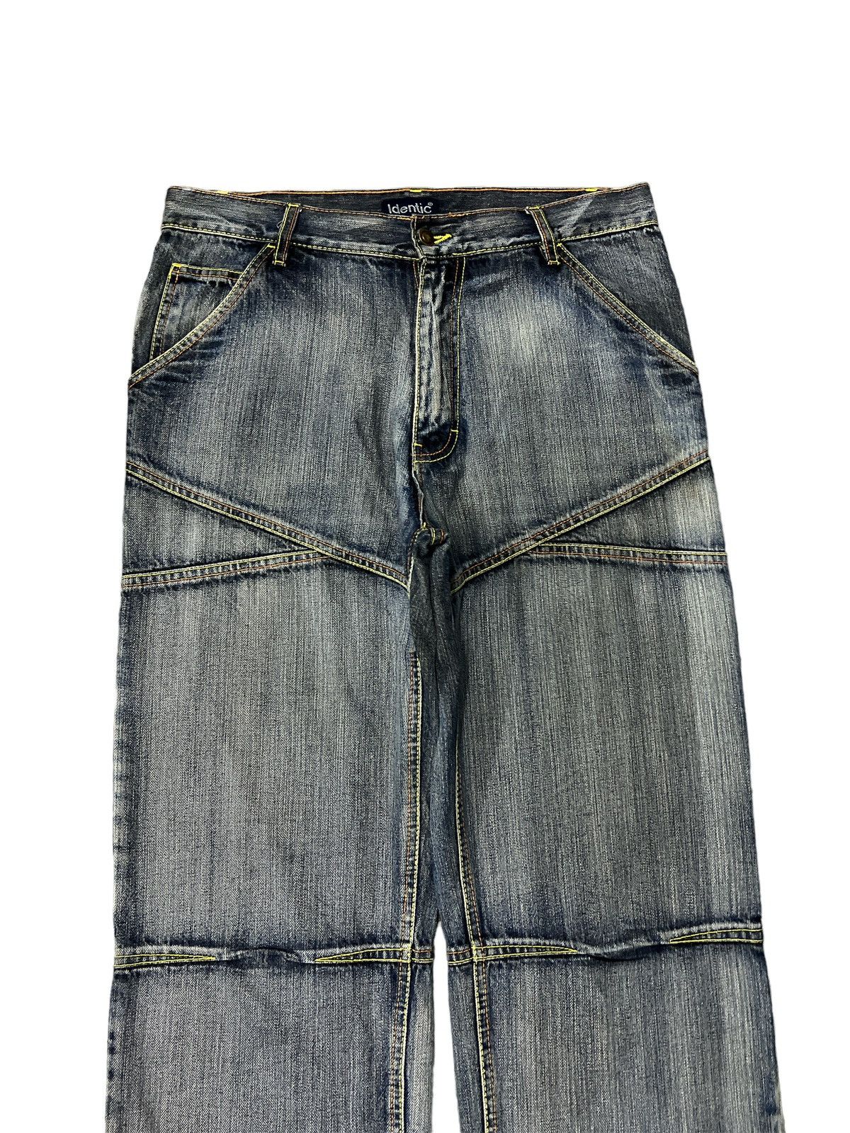 Japanese Brand BAGGY🔥IDENTIC DISTRESSED DENIM PANT Size US 32 / EU 48 - 3 Thumbnail