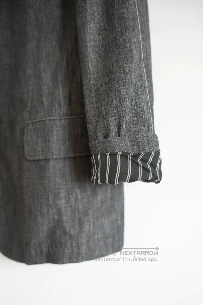 Yohji Yamamoto Yohji Yamamoto Striped Sleeve White Line Blazer. Size US S / EU 44-46 / 1 - 5 Thumbnail