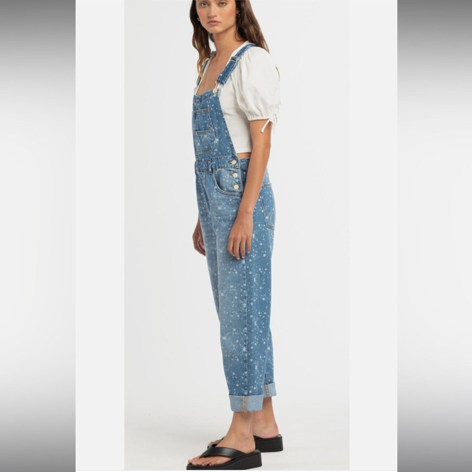 Free People 🎉LAST PIECE🎉Free‎ People Ziggy Denim Overalls Size 28" / US 6 / IT 42 - 9 Thumbnail