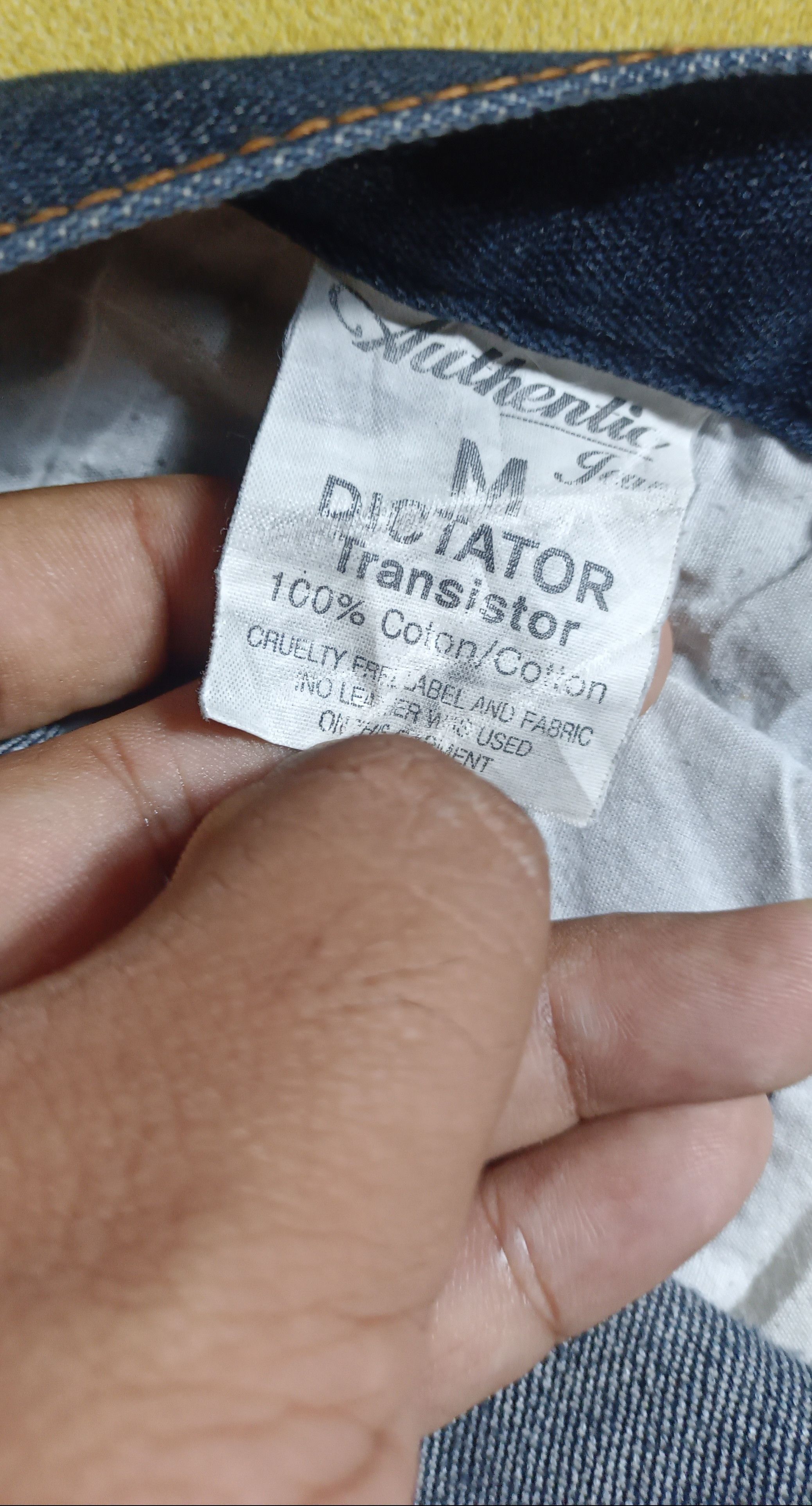 Japanese Brand Authentic Jean Dictator Transistor Travis Scott Style Size US 31 - 11 Thumbnail
