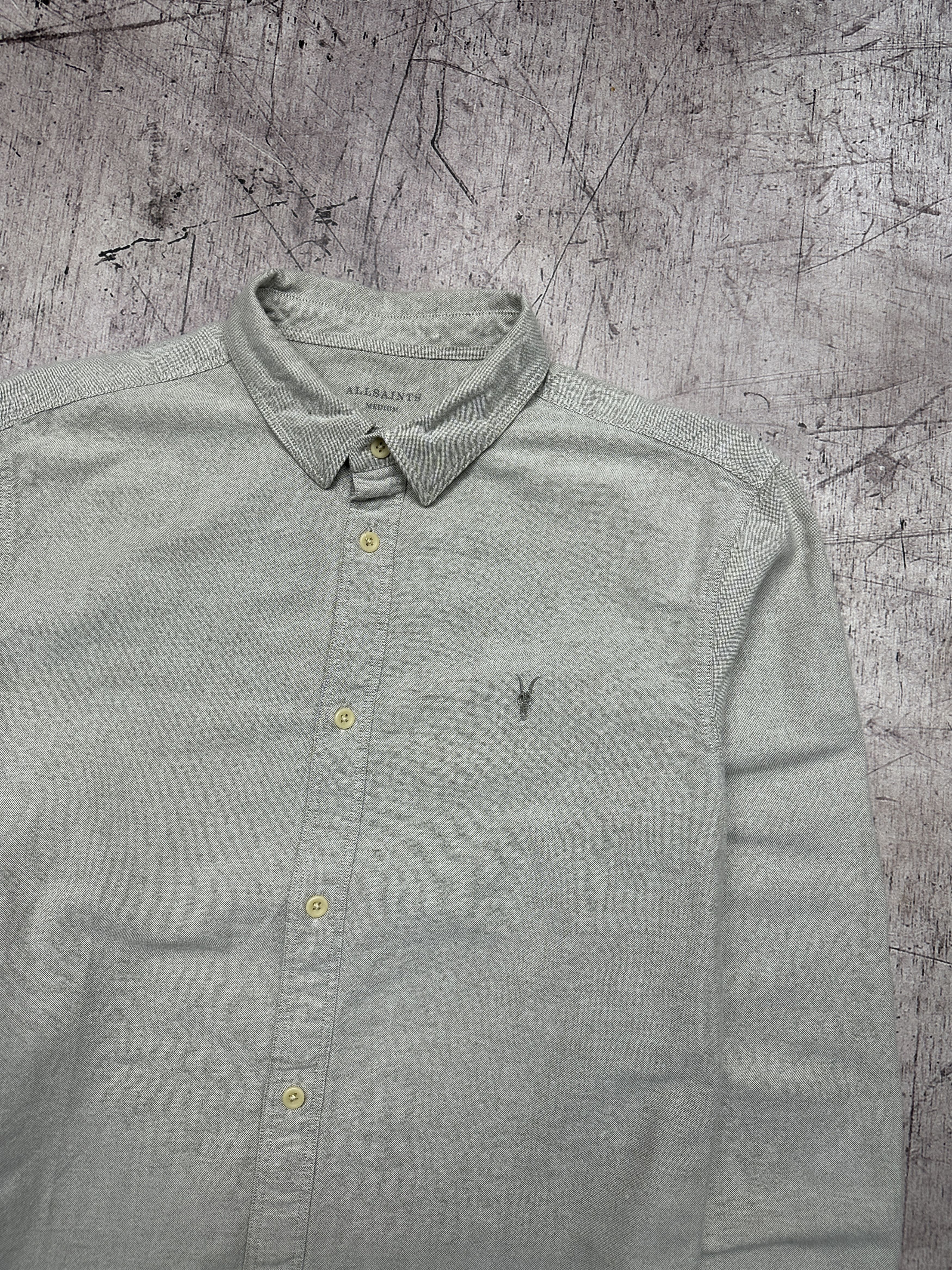 Allsaints Allsaints Vintage Mens Hungtingdon Long Sleeve Shirt Size US M / EU 48-50 / 2 - 2 Thumbnail