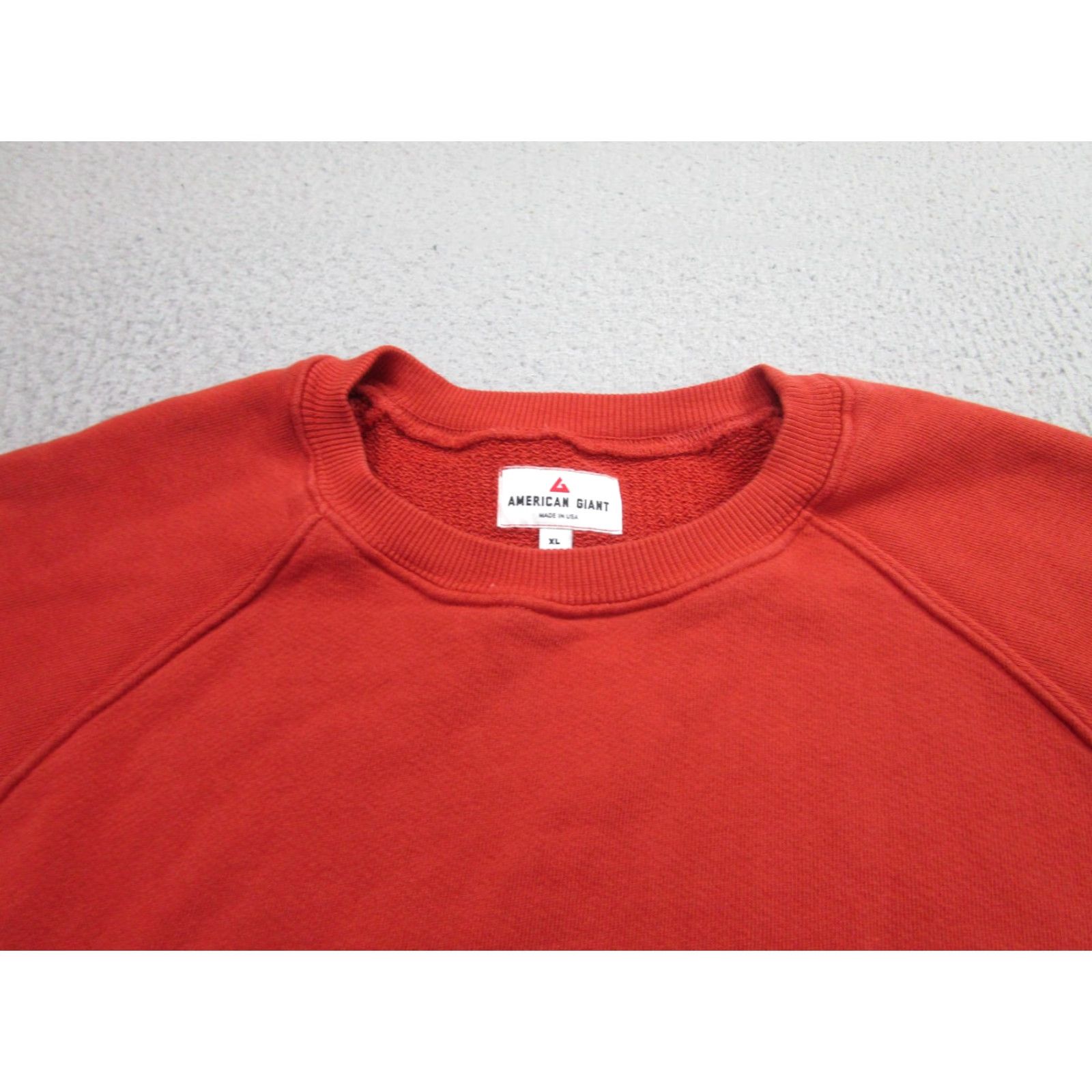 Vintage American Giant Sweatshirt Women XL Red Rust Raglan Crewneck Pullover Cotton Womens Size XL / US 12-14 / IT 48-50 - 2 Thumbnail