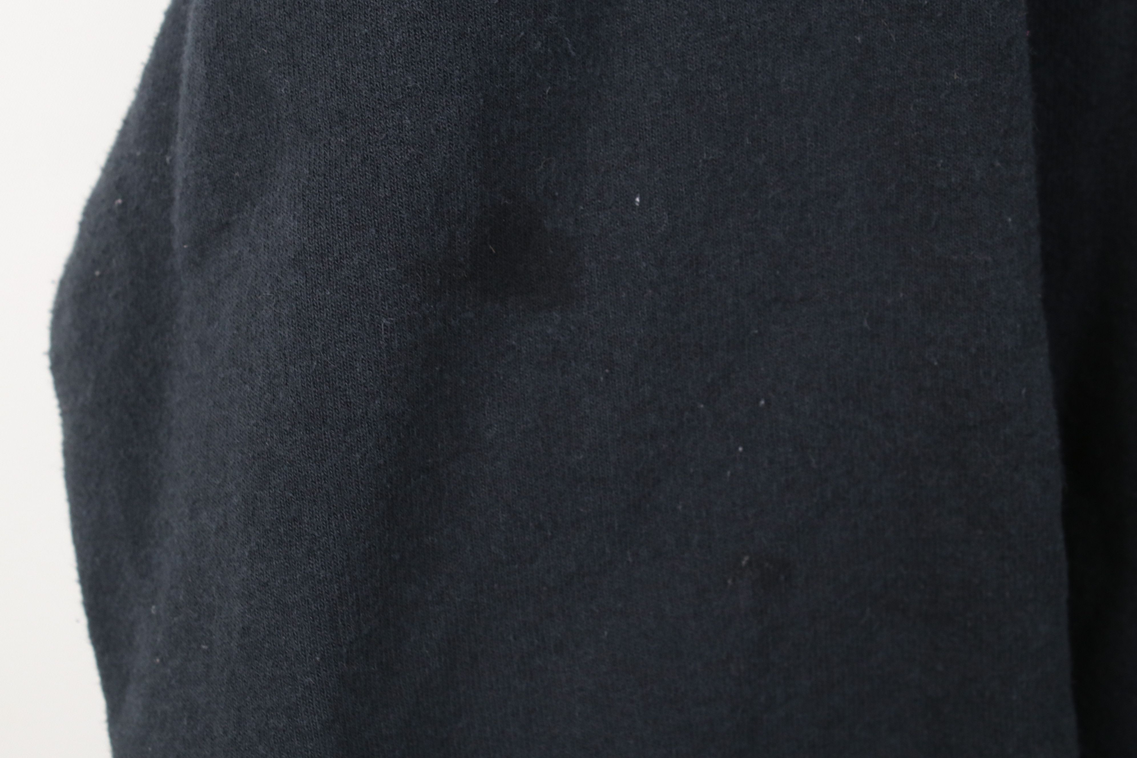 Vintage Vintage 90s Y2K Streetwear Blank Hoodie Sweatshirt Black Size US S / EU 44-46 / 1 - 6 Thumbnail
