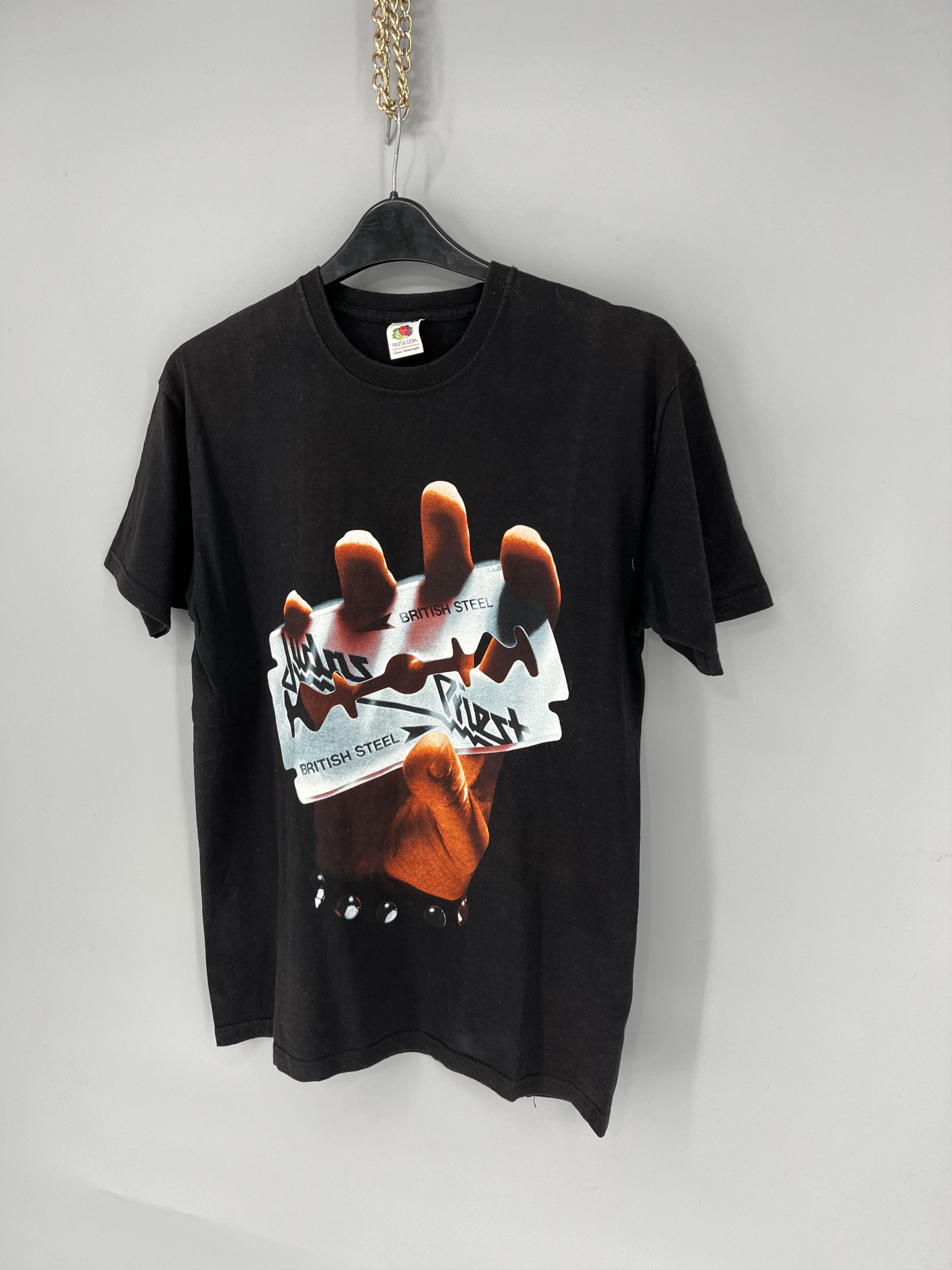 Band Tees JUDAS PRIEST BRITISH STEEL TEE SHIRT Korn, Metallica, Slayer Size US M / EU 48-50 / 2 - 3 Thumbnail
