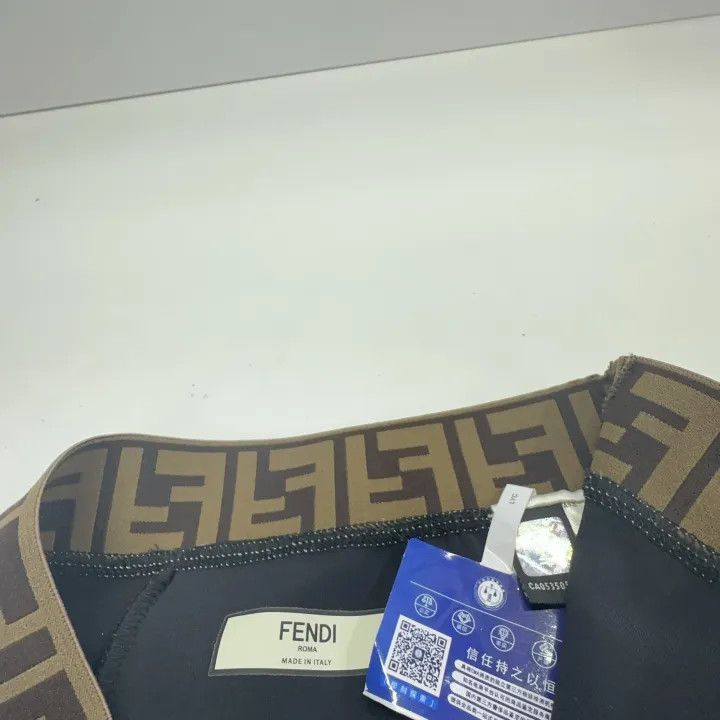 Fendi FENDI Brown Patterned Casual Shorts for Men -2507 Size US 40 / EU 56 - 4 Thumbnail