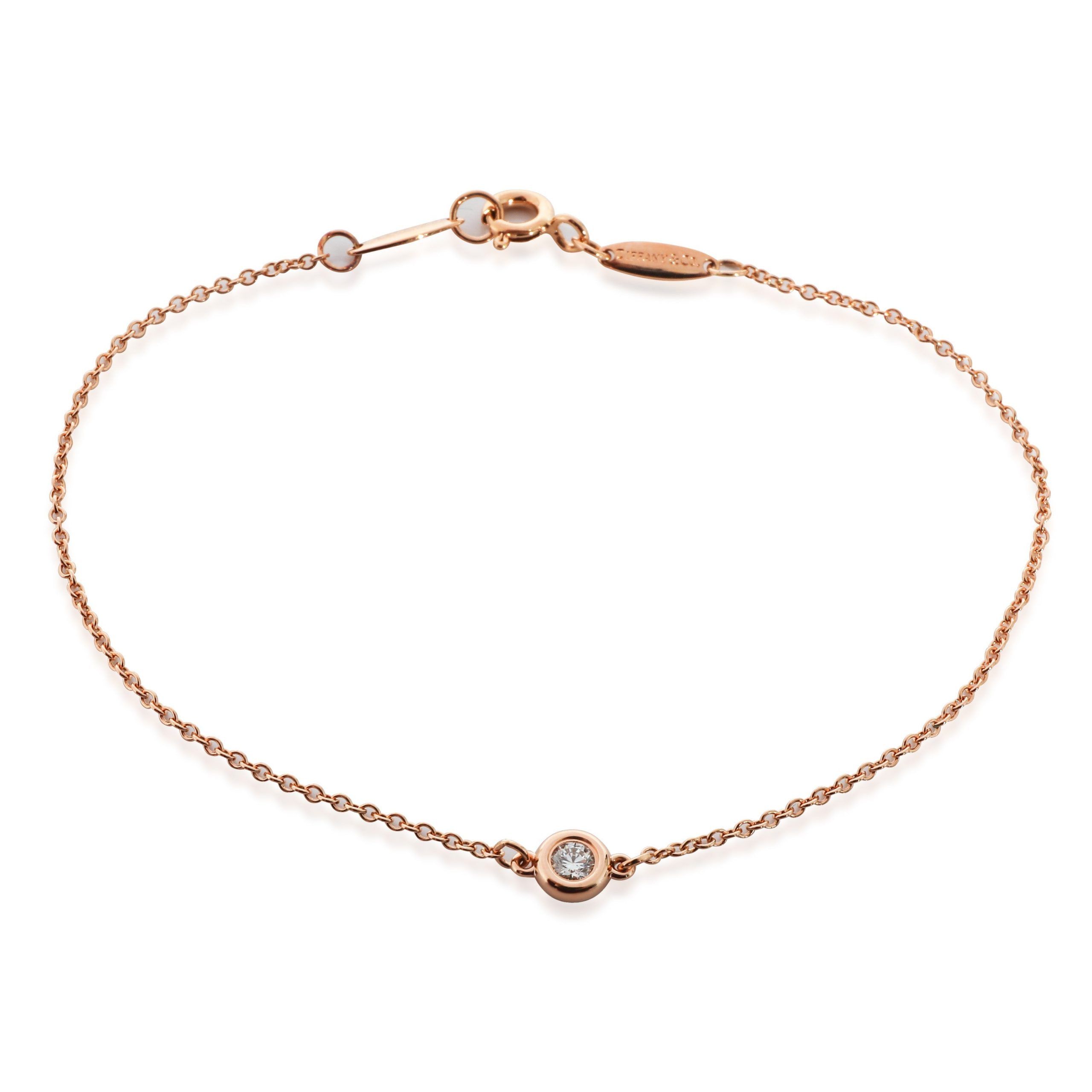 Tiffany & Co. Tiffany & Co. Elsa Peretti Diamond By The Yard Bracelet in 18K Rose Gold 0.07Ct Size ONE SIZE - 1 Thumbnail