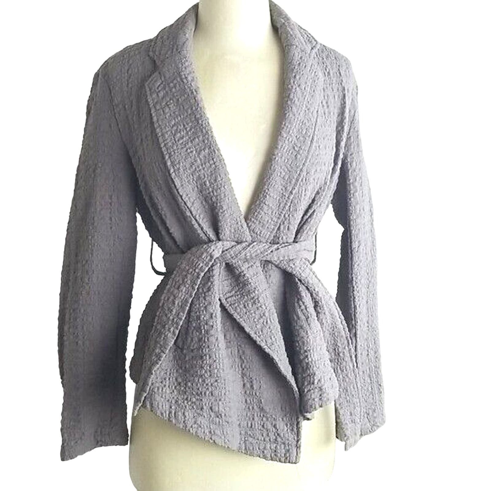 Free People Free People Women Textured Blazer Jacket Open Belted XS Size XS / US 0-2 / IT 36-38 - 1 Thumbnail