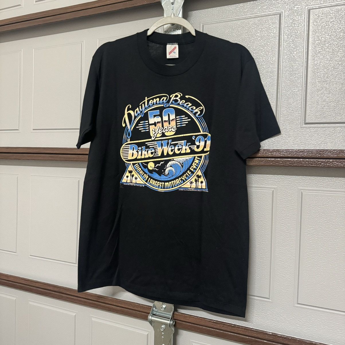 Harley Davidson × Vintage Vintage 90s Daytona Beach Bike Week 1991 Thin XL Size US XL / EU 56 / 4 - 1 Thumbnail