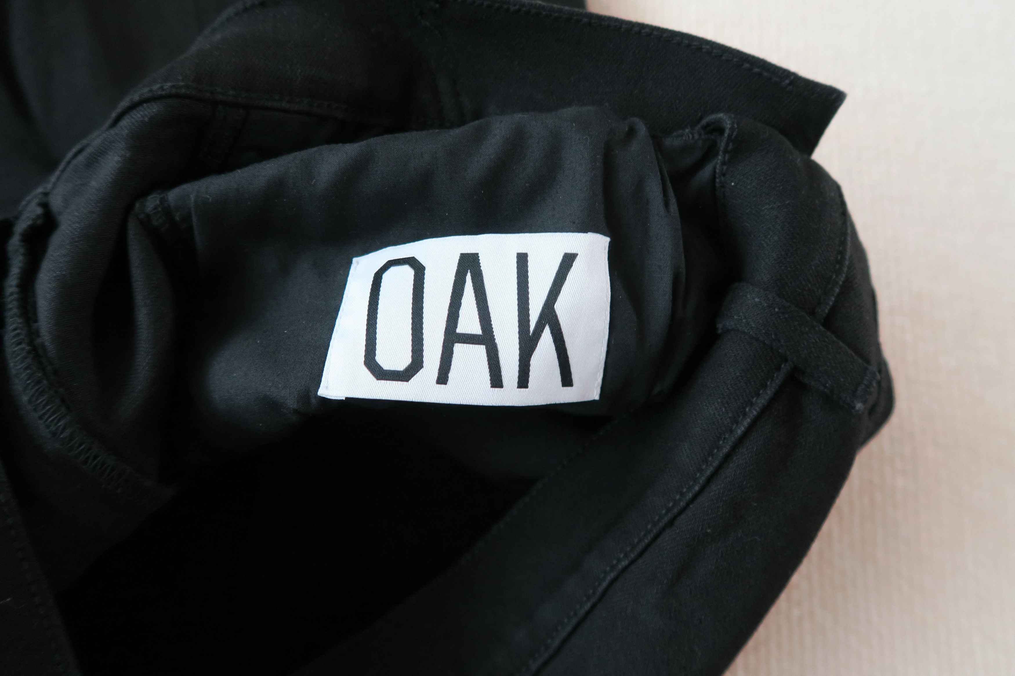 OAK Oak NYC Drop Crotch Stretch Cropped Denim Pants Size US 34 / EU 50 - 10 Thumbnail