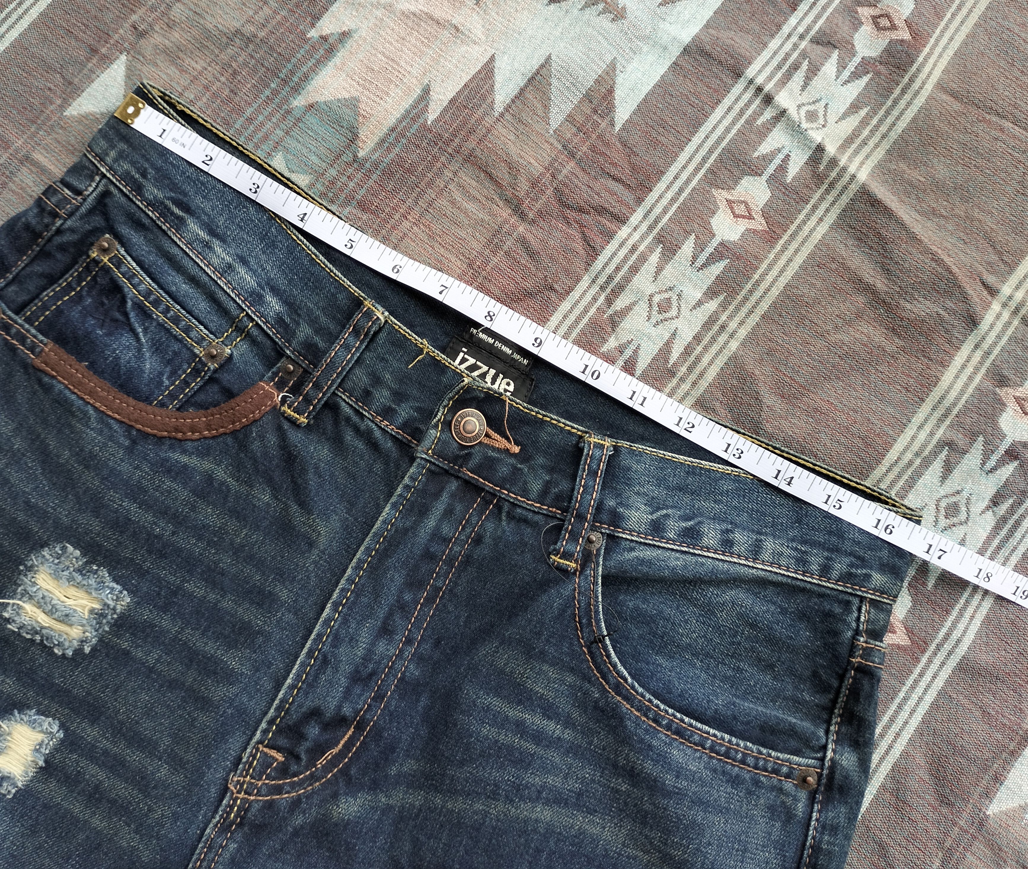 izzue Izzue patchwork premium denim japan Size US 33 - 15 Thumbnail