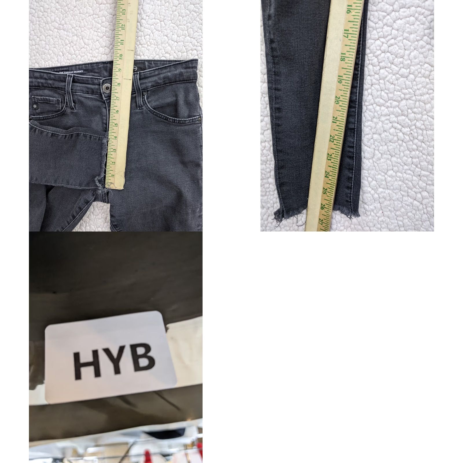 Vintage AG Adriano Goldschmied The Stilt Cigarette Jeans Slim Blue Womens 27 4 Low Rise Dark Size 29" - 8 Thumbnail