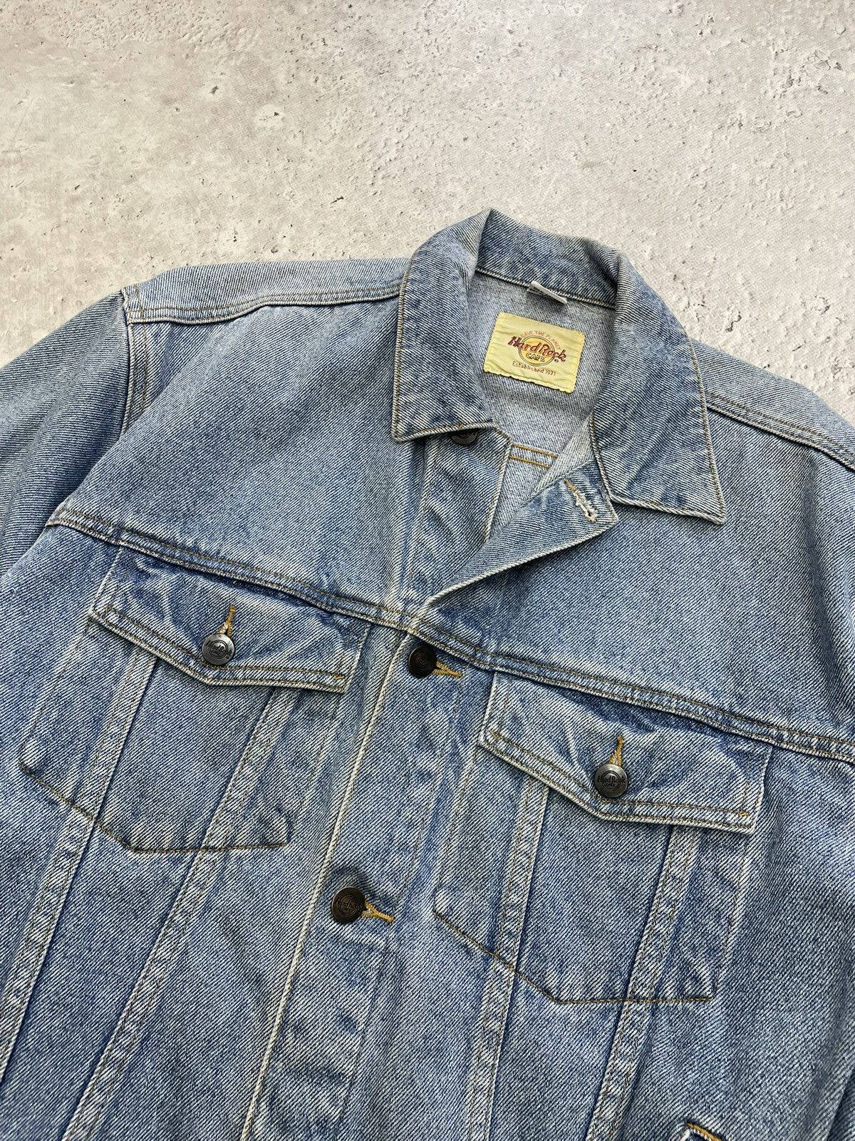 Hard Rock Cafe Rare denim hard rock cafe trucker jacket y2k Size US S / EU 44-46 / 1 - 5 Thumbnail