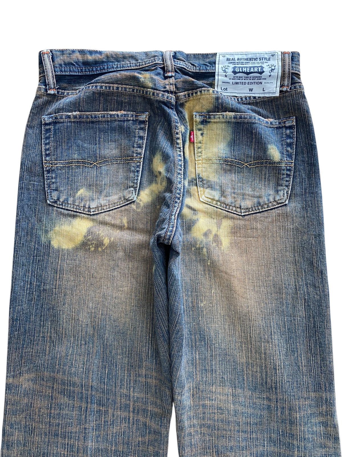 Japanese Brand Japanese Brand GLHEART Rusty Wash Loose Jeans Size US 31 - 4 Thumbnail