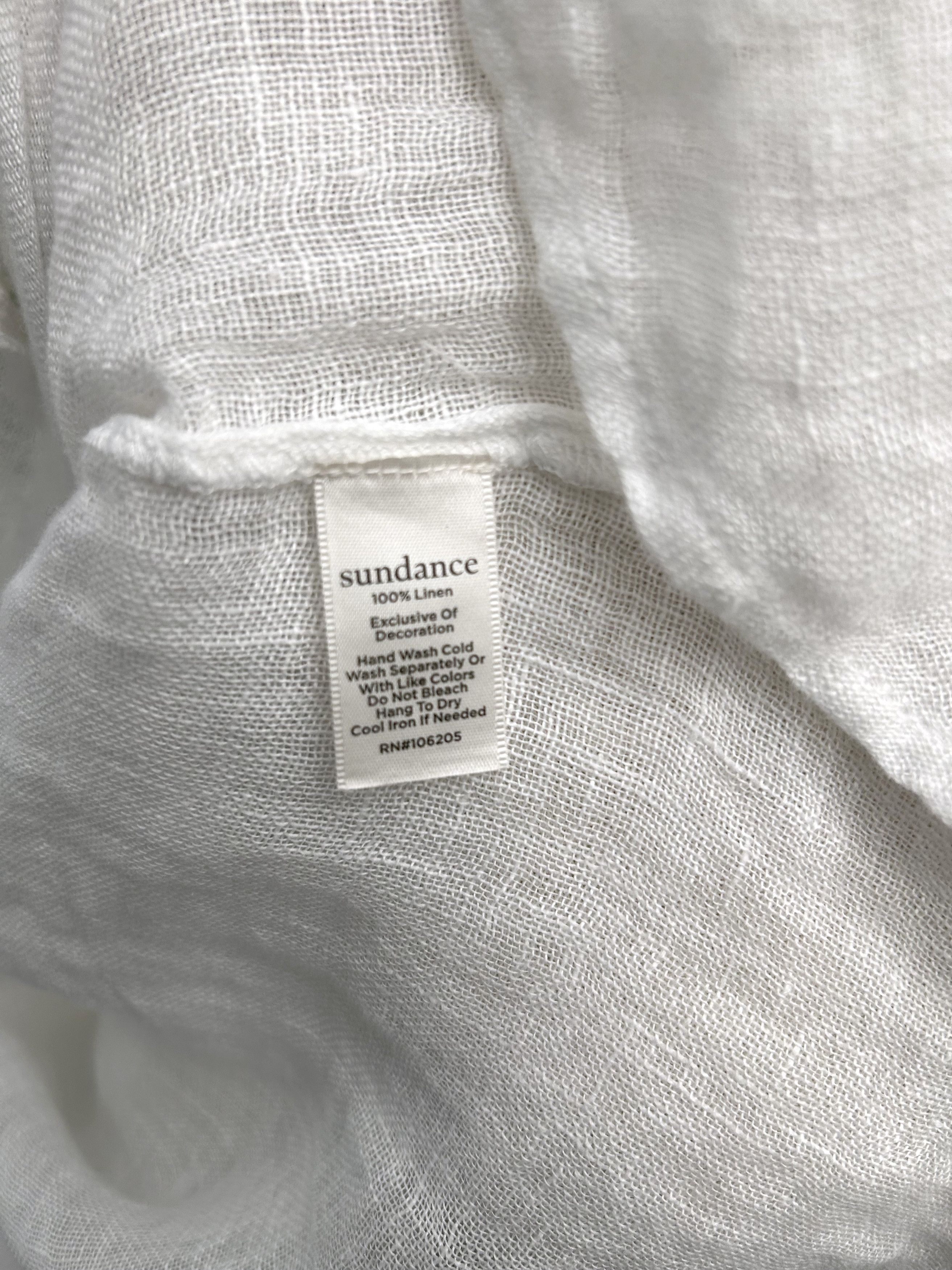 Other Sundance Size S White Loose Fit Linen Gauze Pullover Blouse Size S / US 4 / IT 40 - 6 Thumbnail