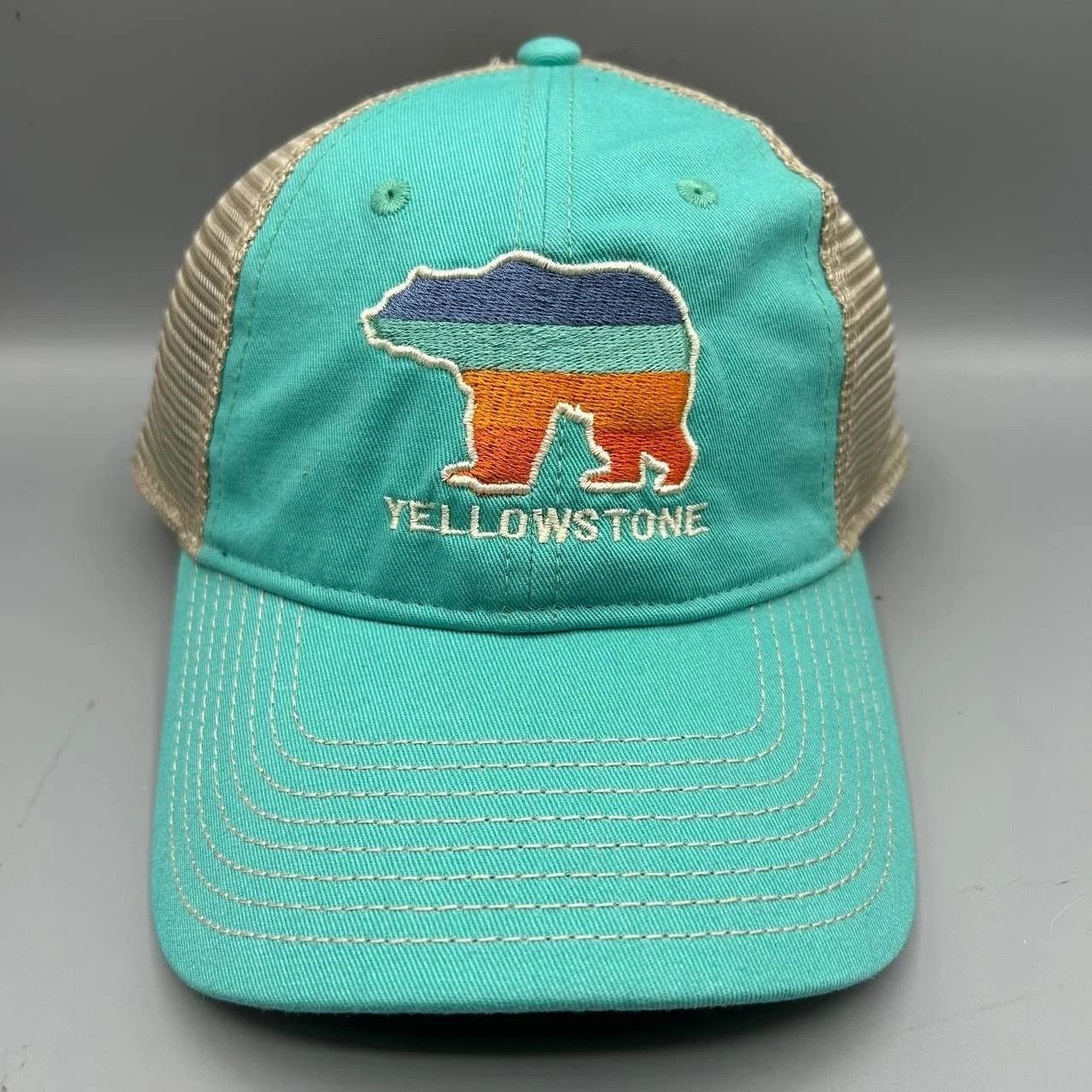 The Game Yellowstone Trucker Hat Men Blue Embroidered Snap Back Size ONE SIZE - 1 Thumbnail