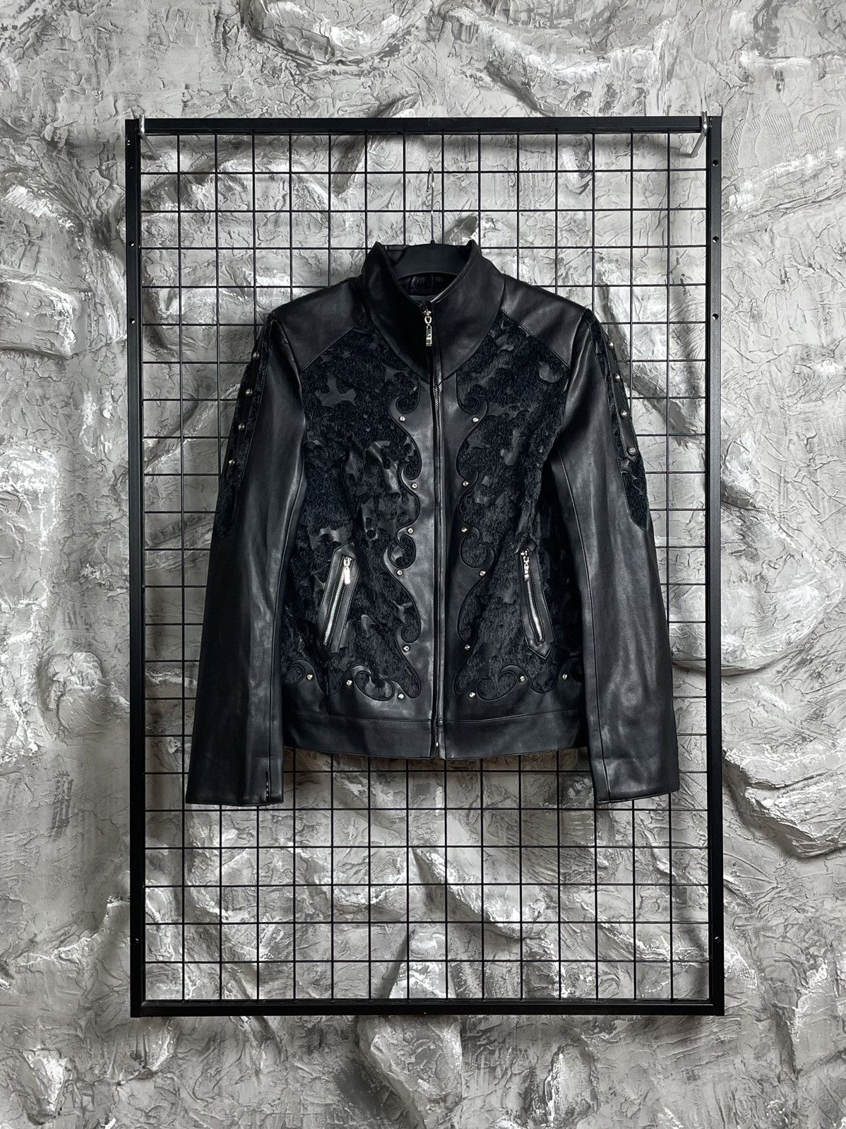 If Six Was Nine Archive Y2K Faux Leather Fur Jacket Vamp Kmrii LGB Vibe Size US S / EU 44-46 / 1 - 1 Thumbnail