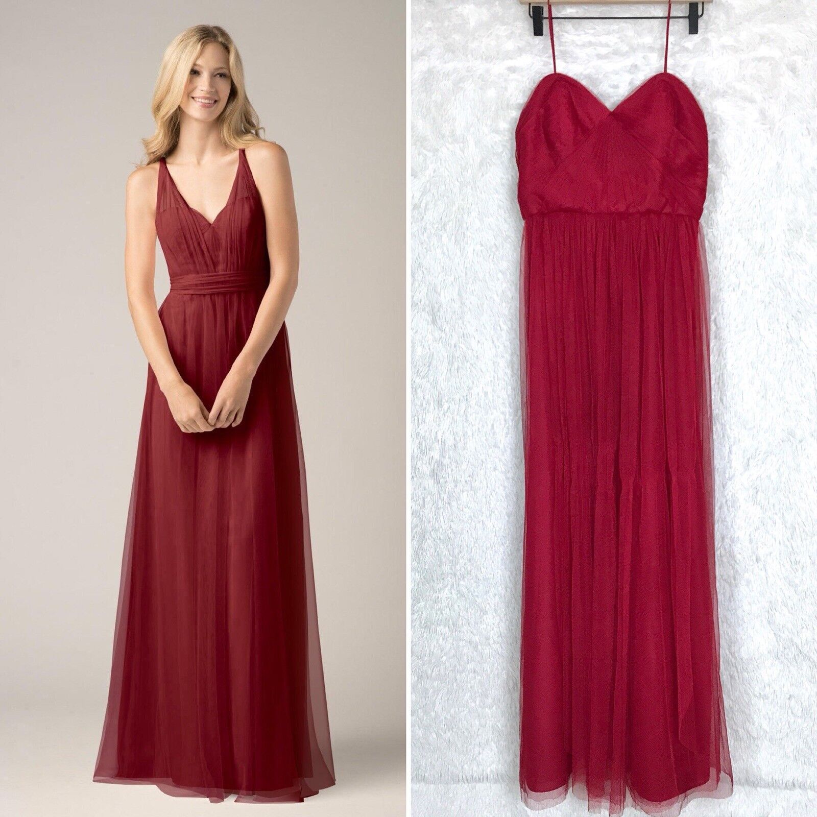 Other Watters Wtoo Infinity Bobbinet Bridesmaid Dress Claret 12 Size XL / US 12-14 / IT 48-50 - 1 Thumbnail