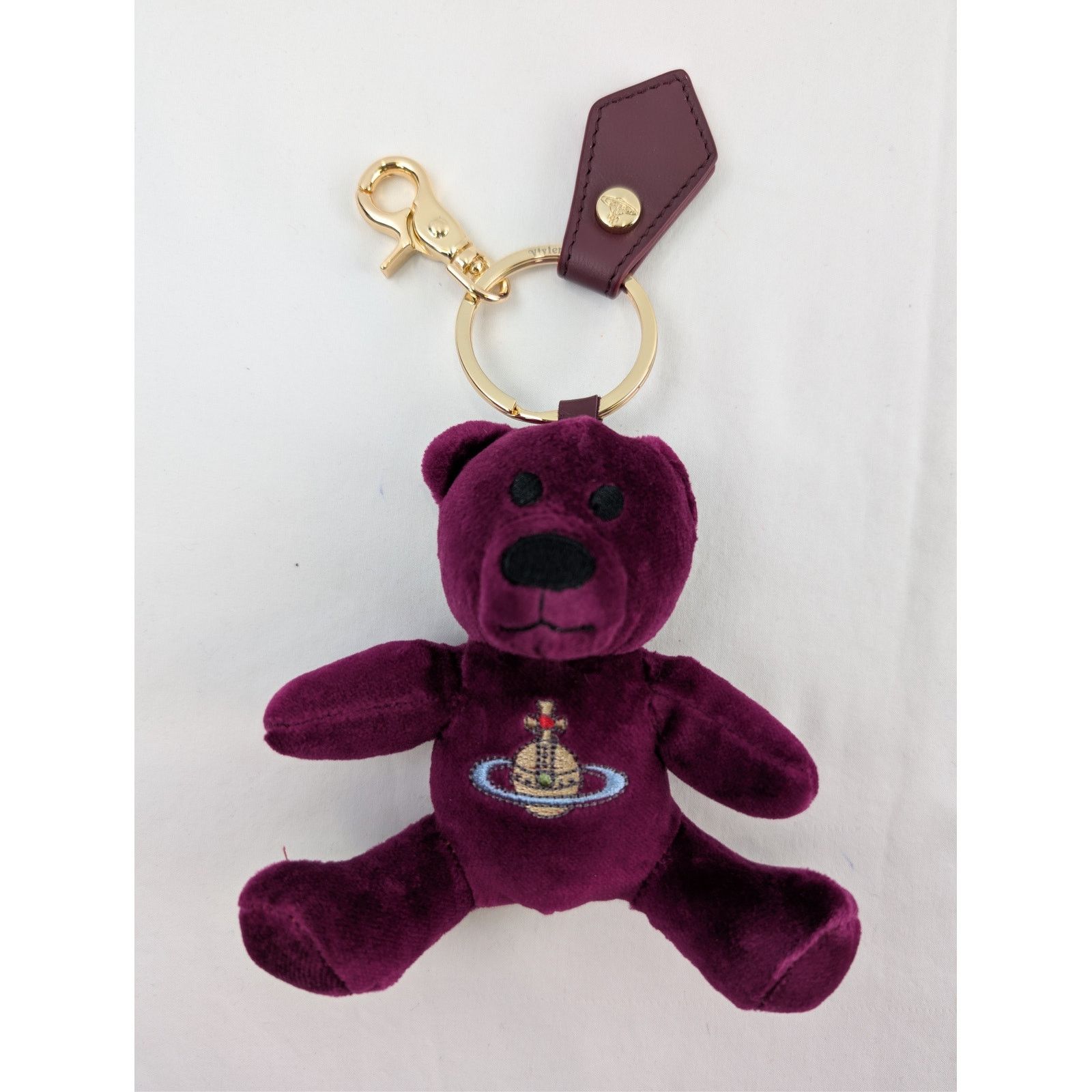 Vivienne Westwood o1rshd1 Size: OS / Teddy Bear Keyring / Bag Charm in Purple Size ONE SIZE - 1 Thumbnail