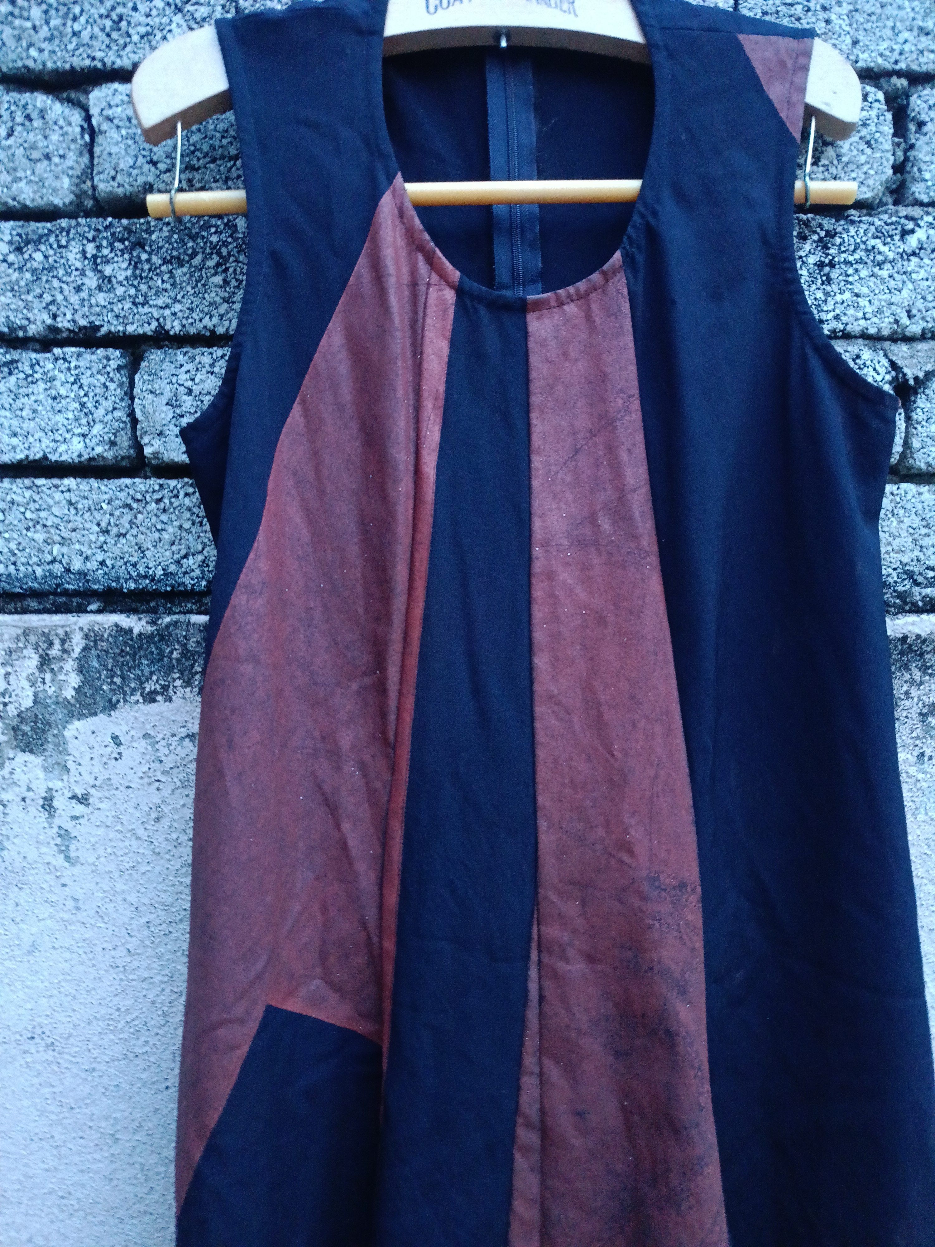 Comme des Garcons AW96 COMME des GARÇONS SLEEVELESS SWITCH DRESS NAVY/BROWN Size M / US 6-8 / IT 42-44 - 7 Thumbnail